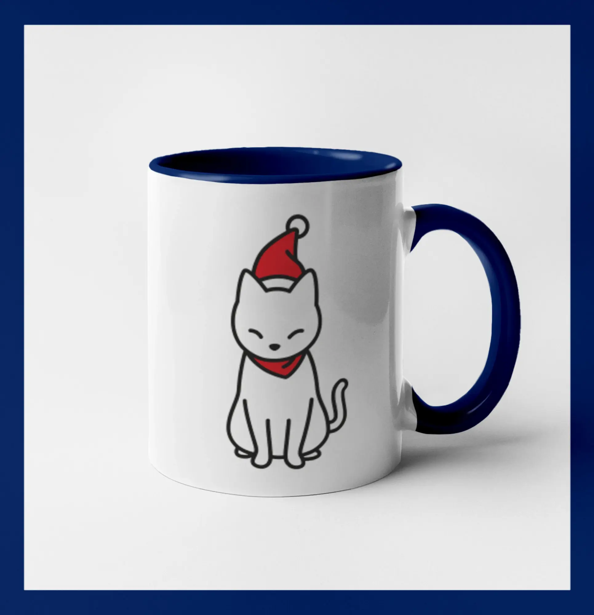 Vianočná mačka sediaca