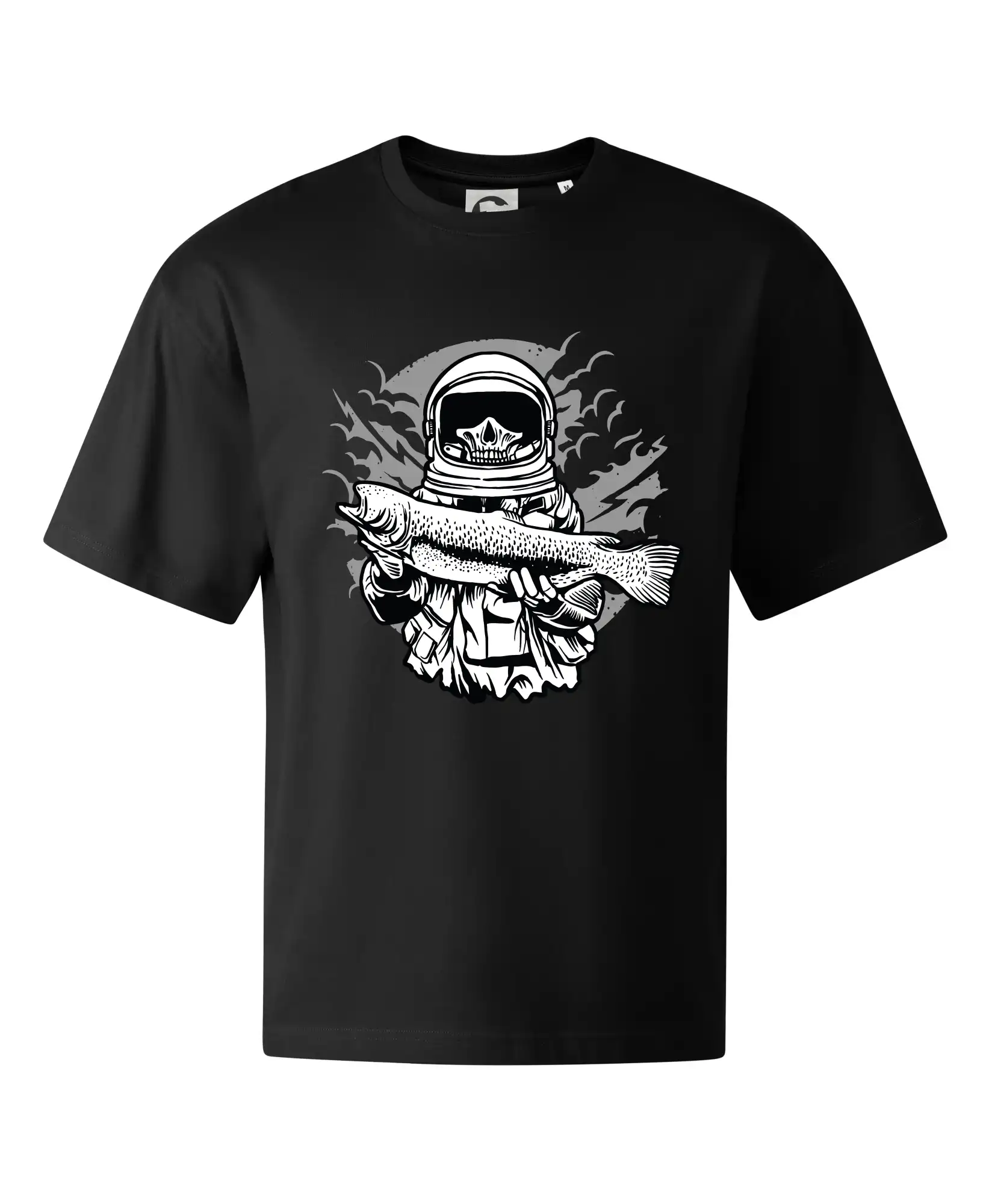 Tričká pre rybárov s potlačou - Astronaut Fishing - Stage unisex - OVERSIZE