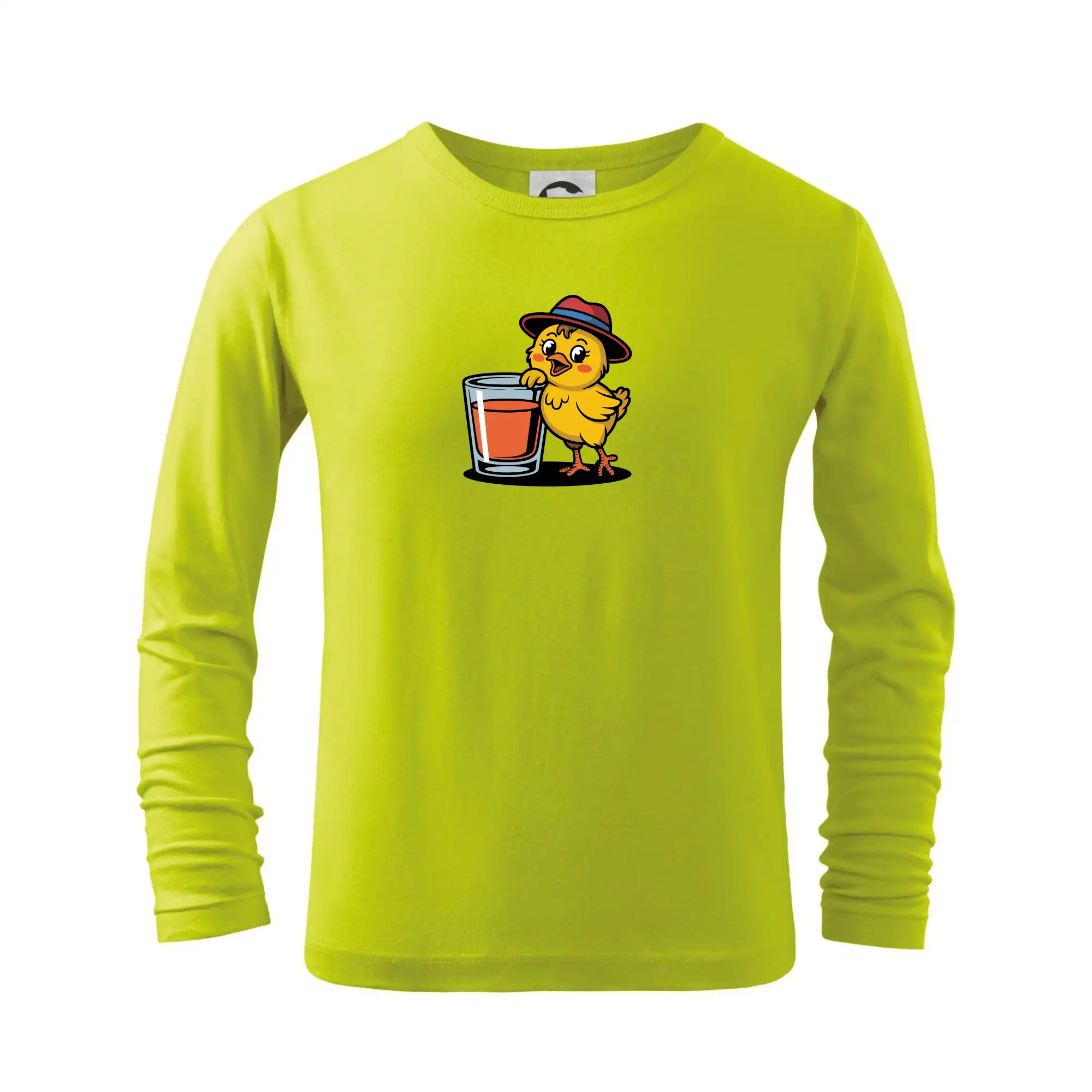 Veľkonočné tričká - Kuriatko a panák - Tričko detské Long Sleeve