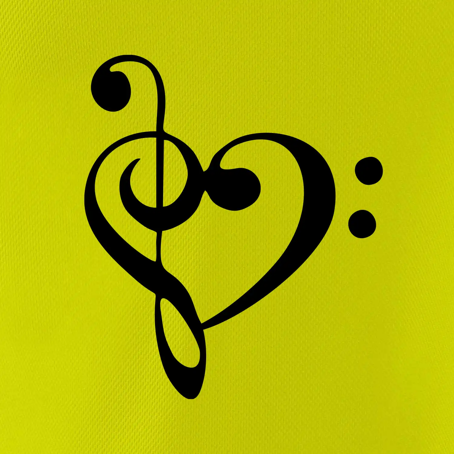 Houslový klíč srdce