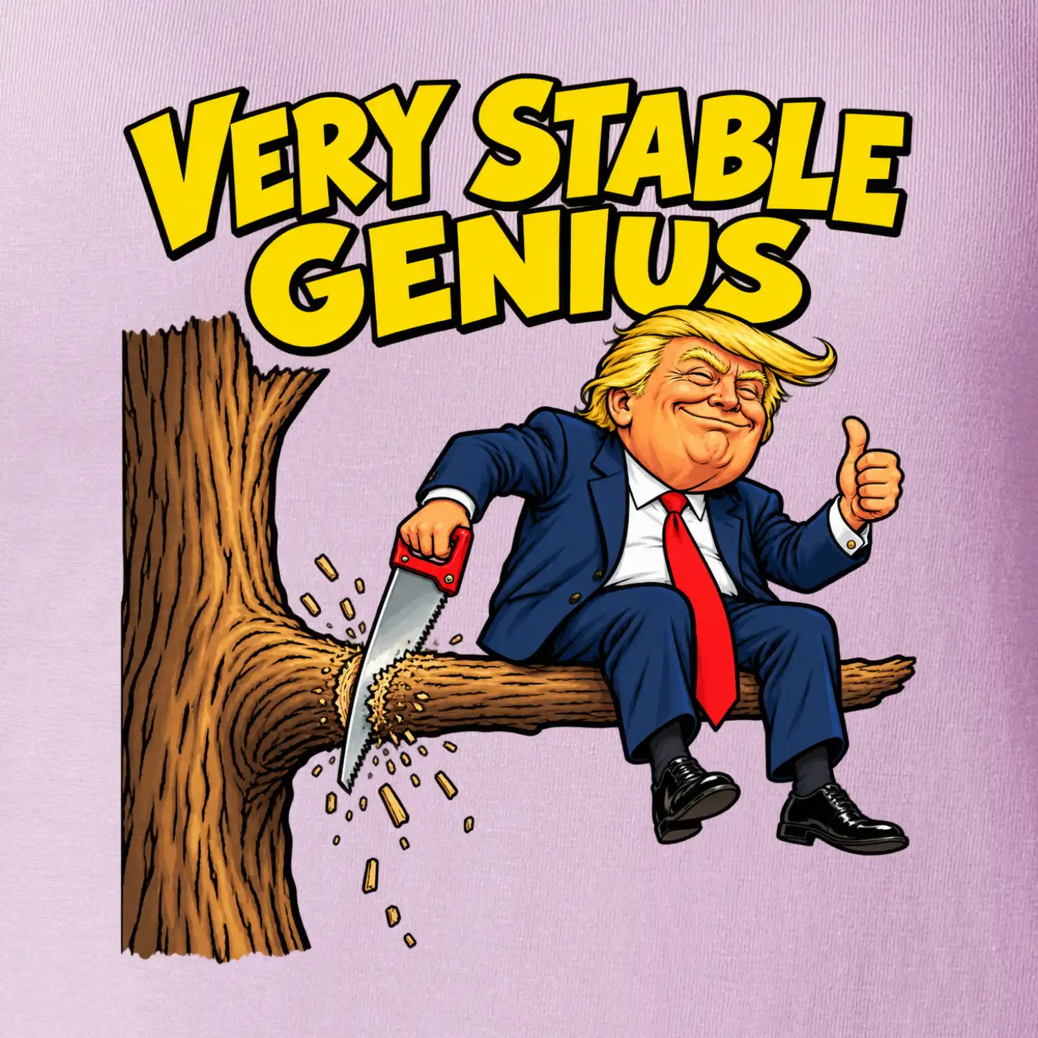 Donald Trump řeže vlastní větev Very stable genius