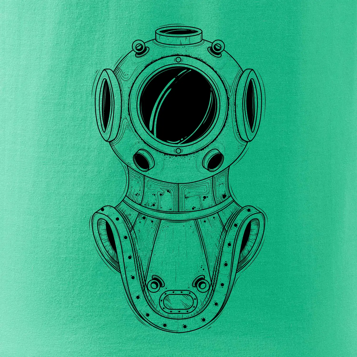 Potápěč - helma stará