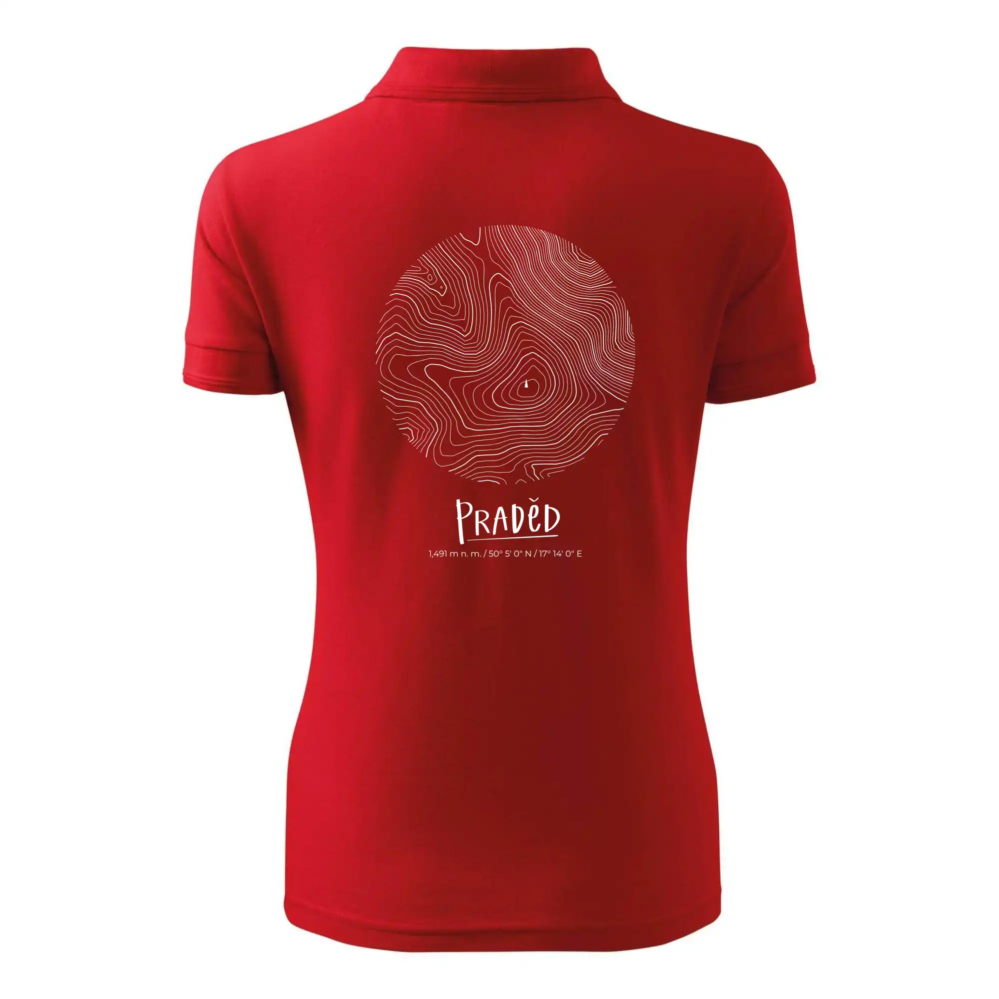 Praděd - vrstevnice v kruhu