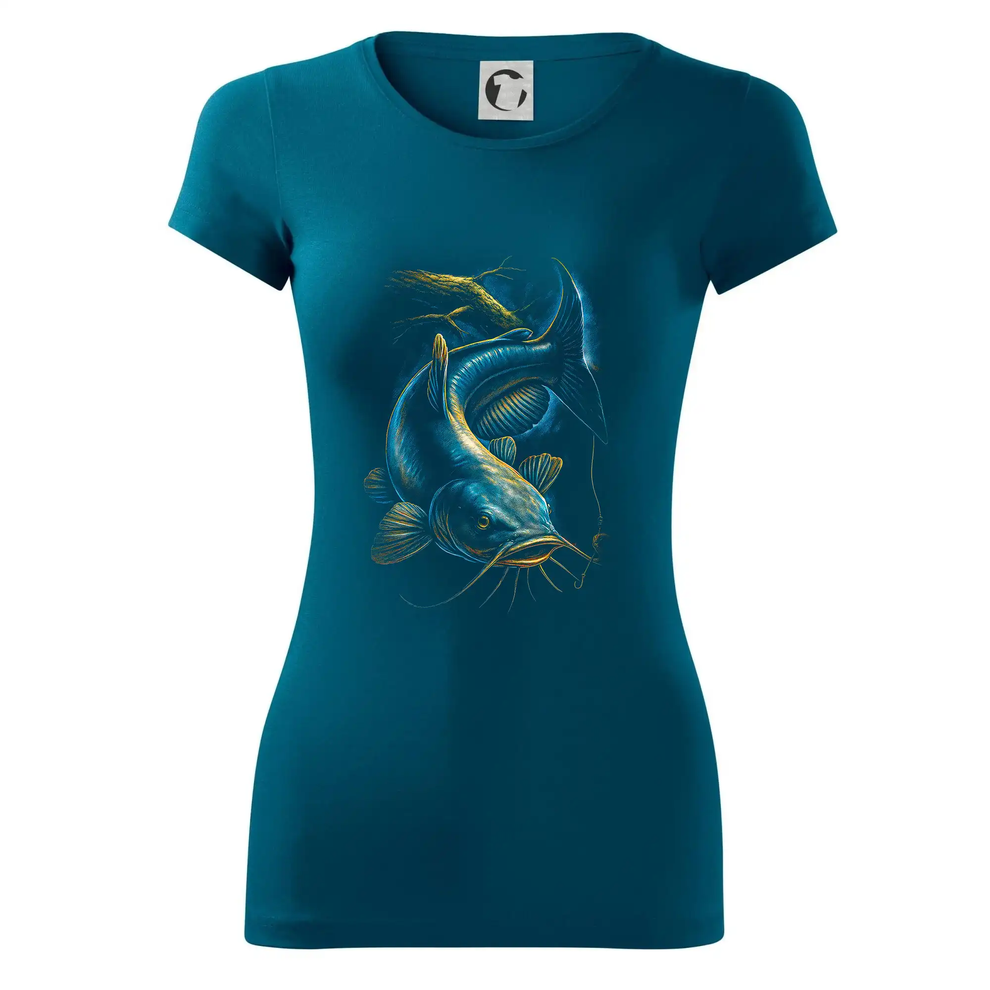 Obrázek sumec a kus stromu