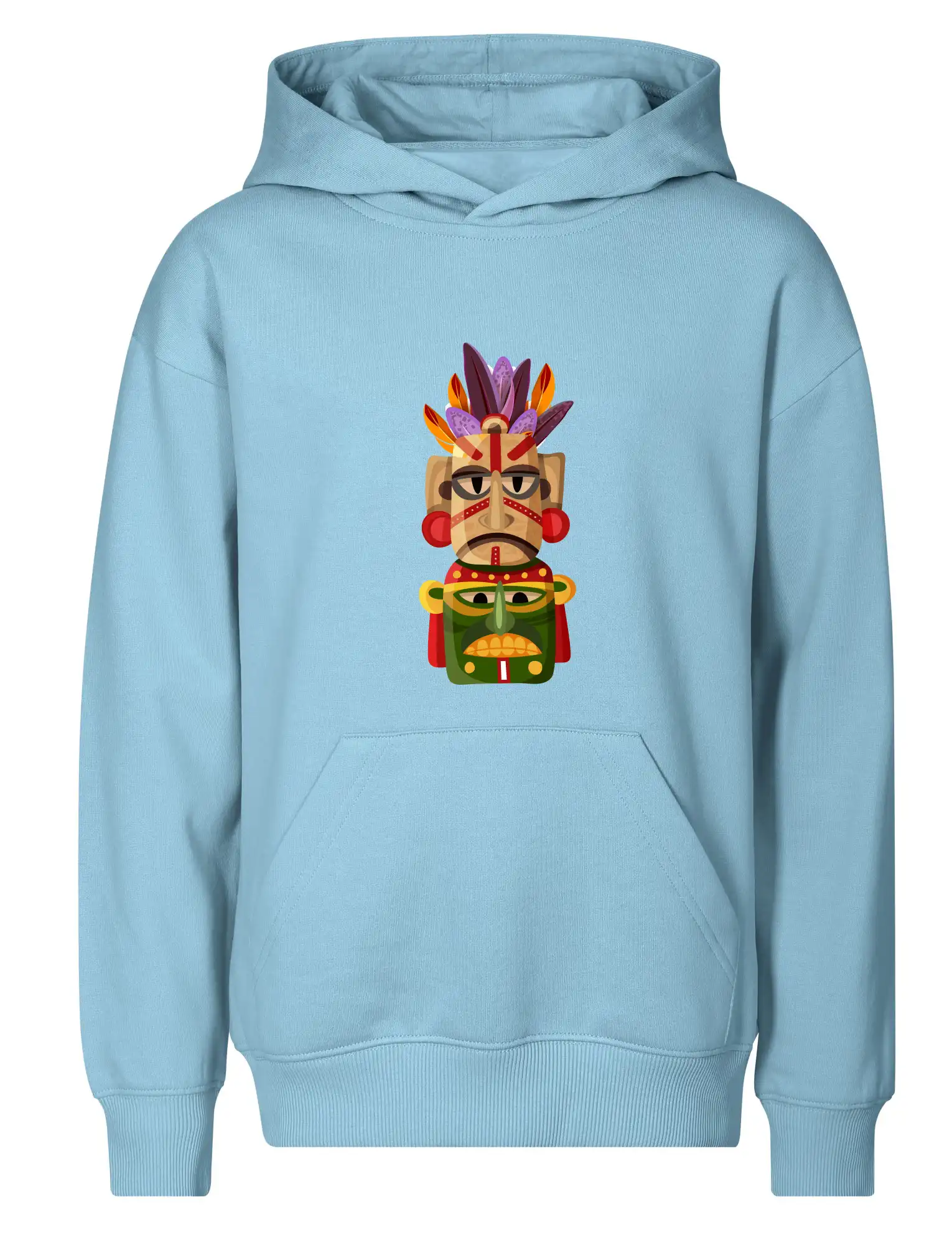 Mayové maska s peřím