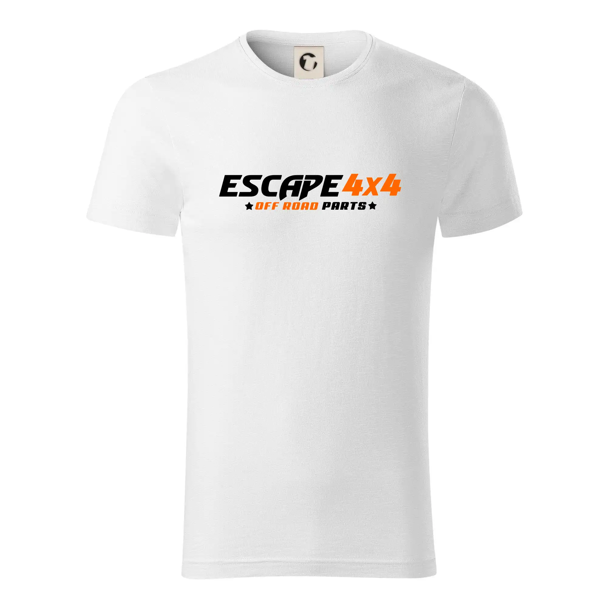 MyShirt tričká - Escape 4x4 Nápis vpředu a pneumatika na zádech - Tričko z organickej bavlny