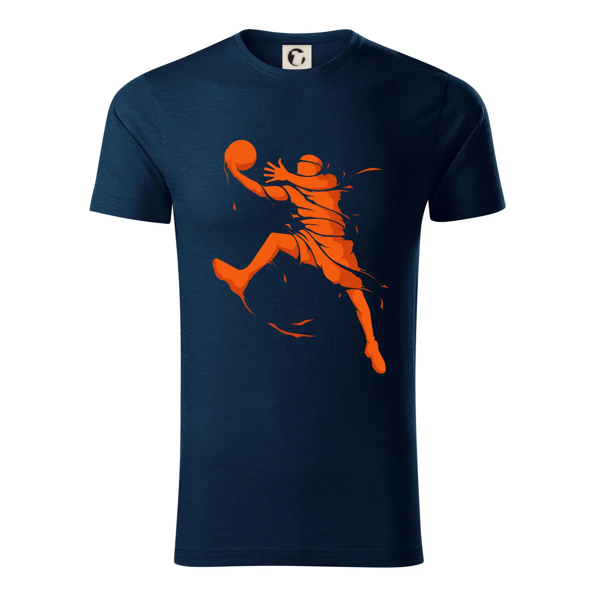 Basketbalová tričká - Basketball player splash - Tričko z organickej bavlny