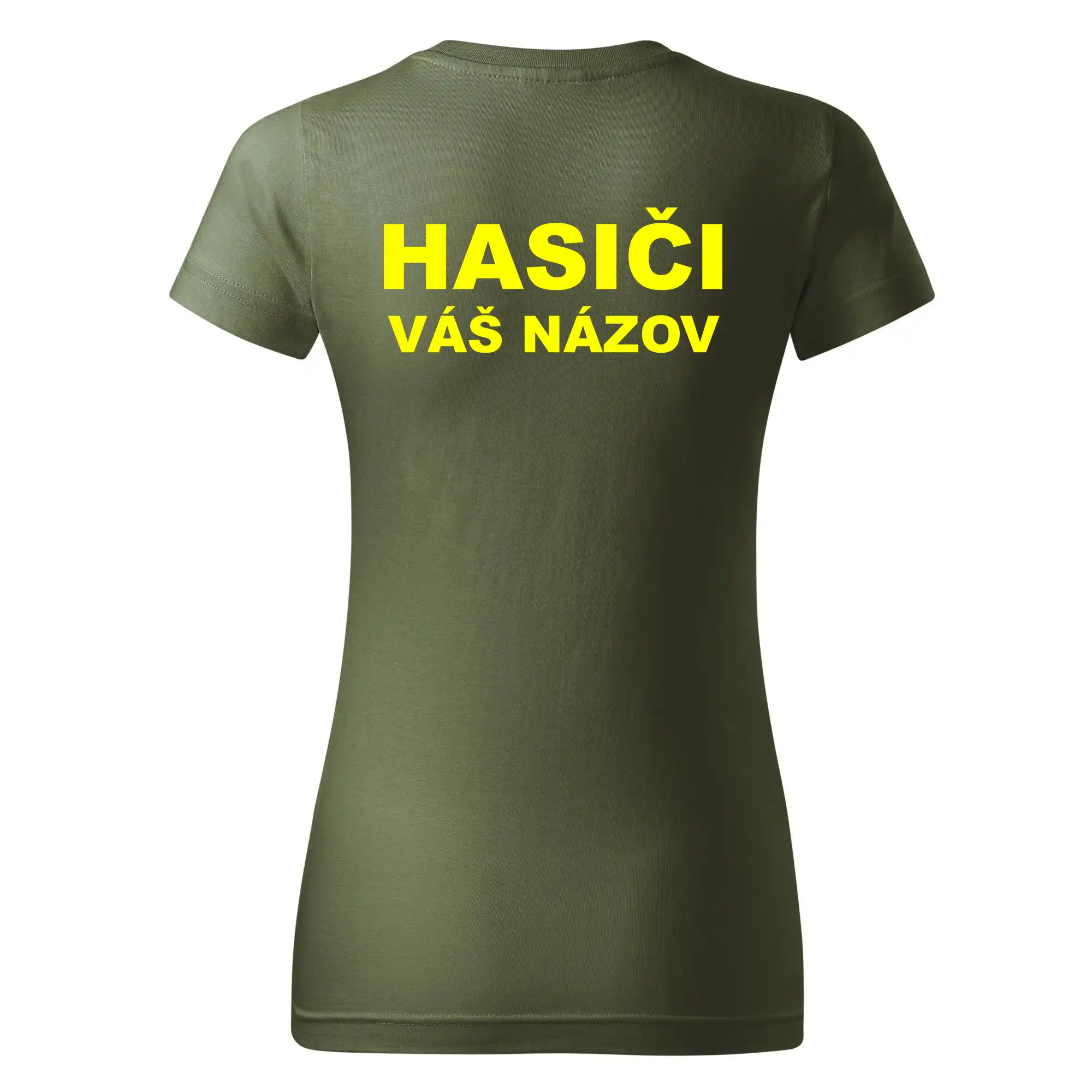 Hasiči - žltý nápis - váš názov zboru