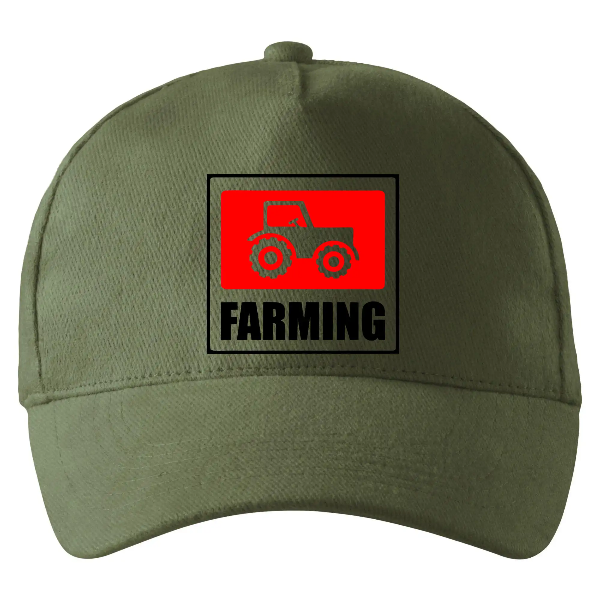 Farming traktor logo - Šiltovka so zahnutým šiltom a mosaznou sponou