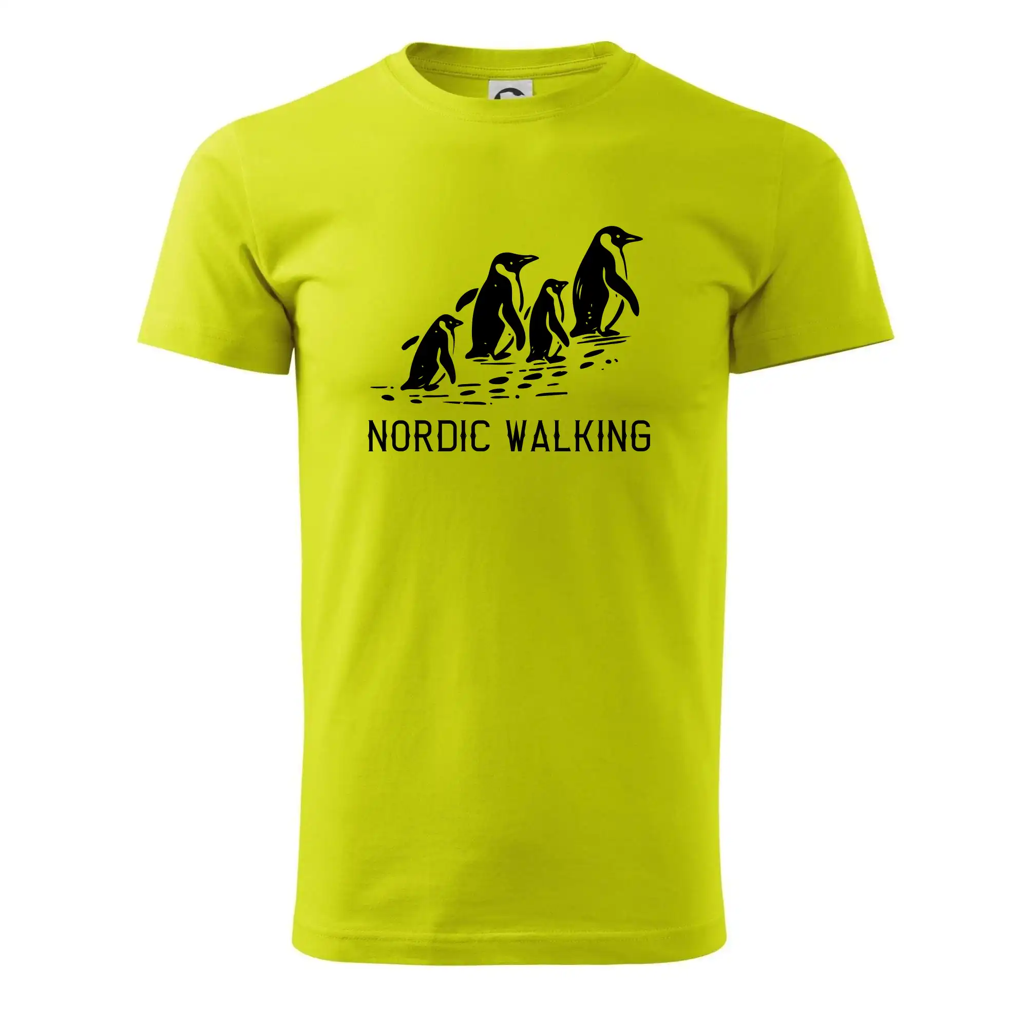 Trička pre cestovateľov - Nordic walking tučniaky - vintage - Pánske tričko nižšej gramáže