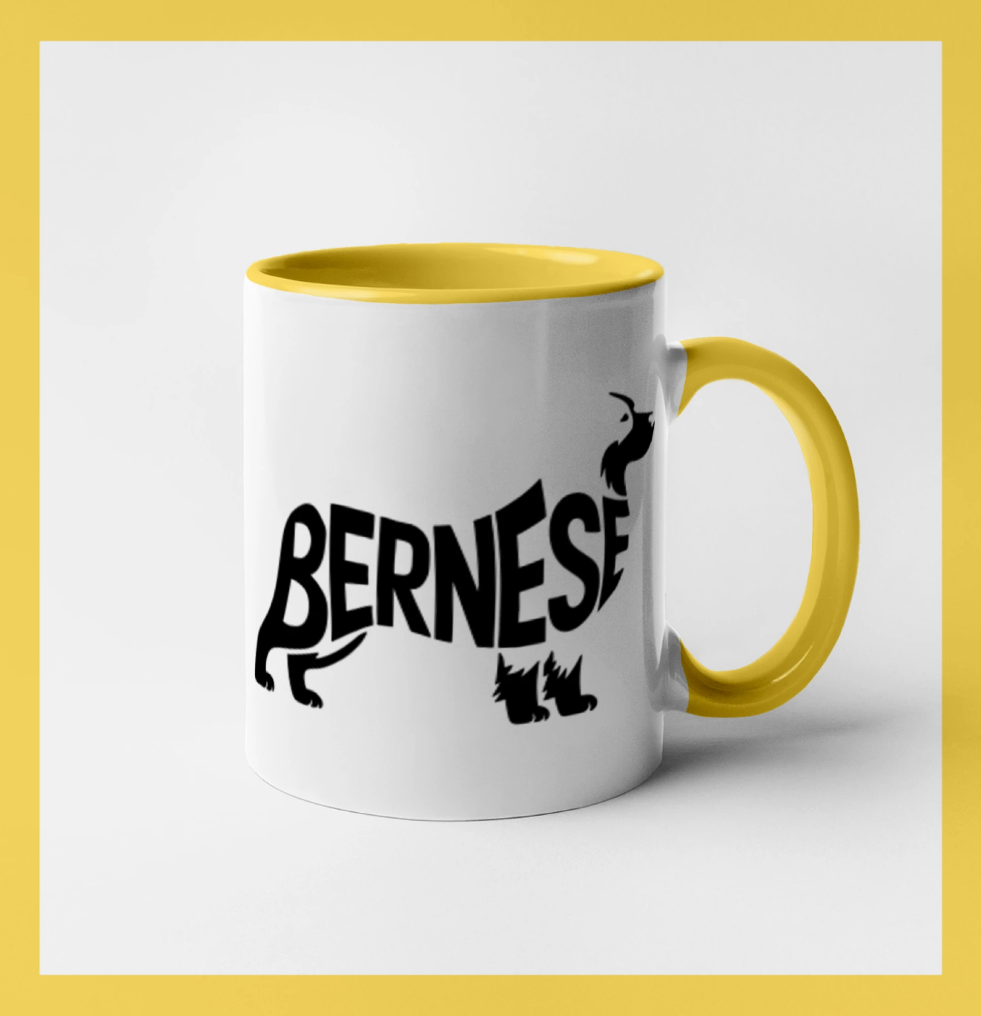 Bernese Mountain Dog nápis v tele