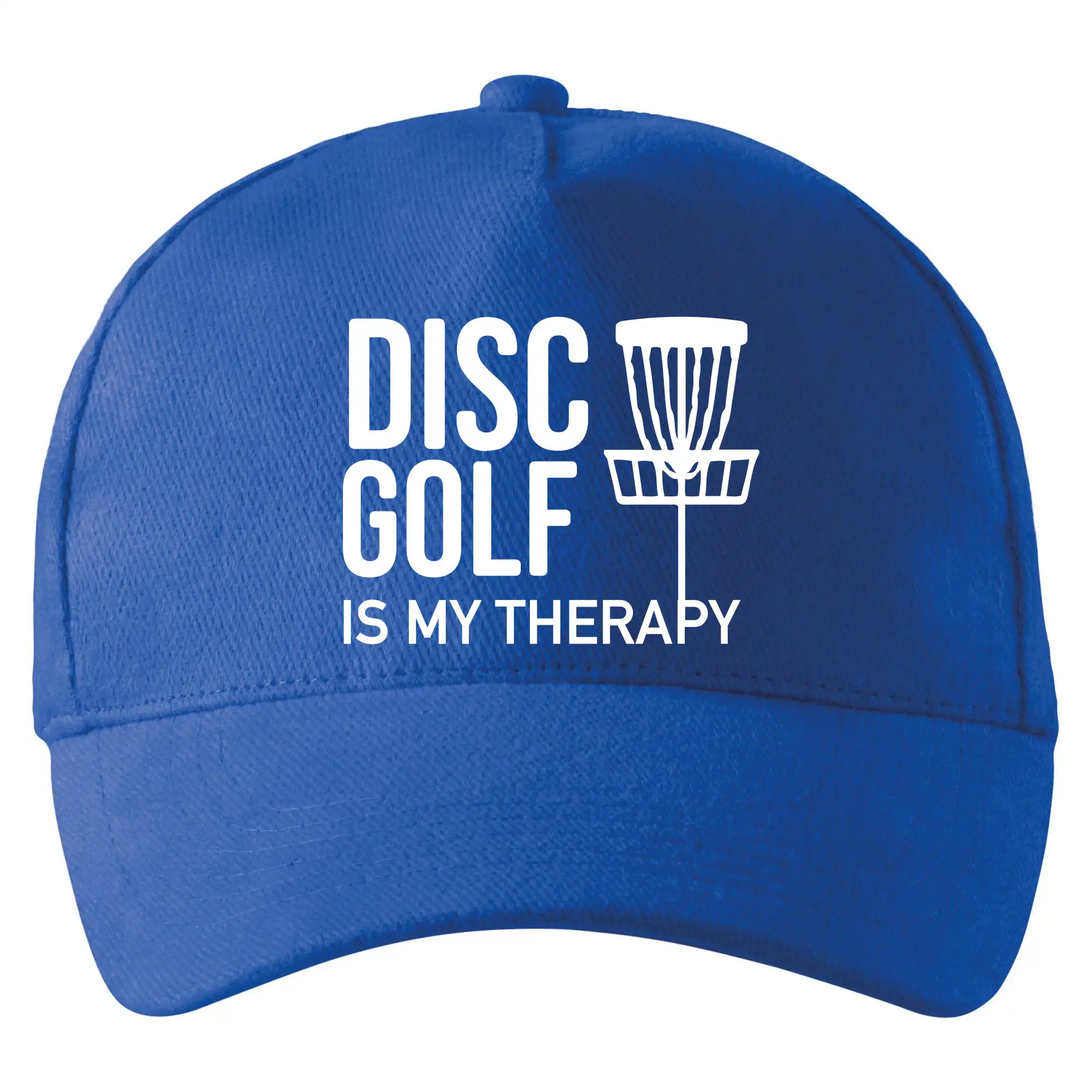 Disc golf is my therapy - Šiltovka so zahnutým šiltom a mosaznou sponou