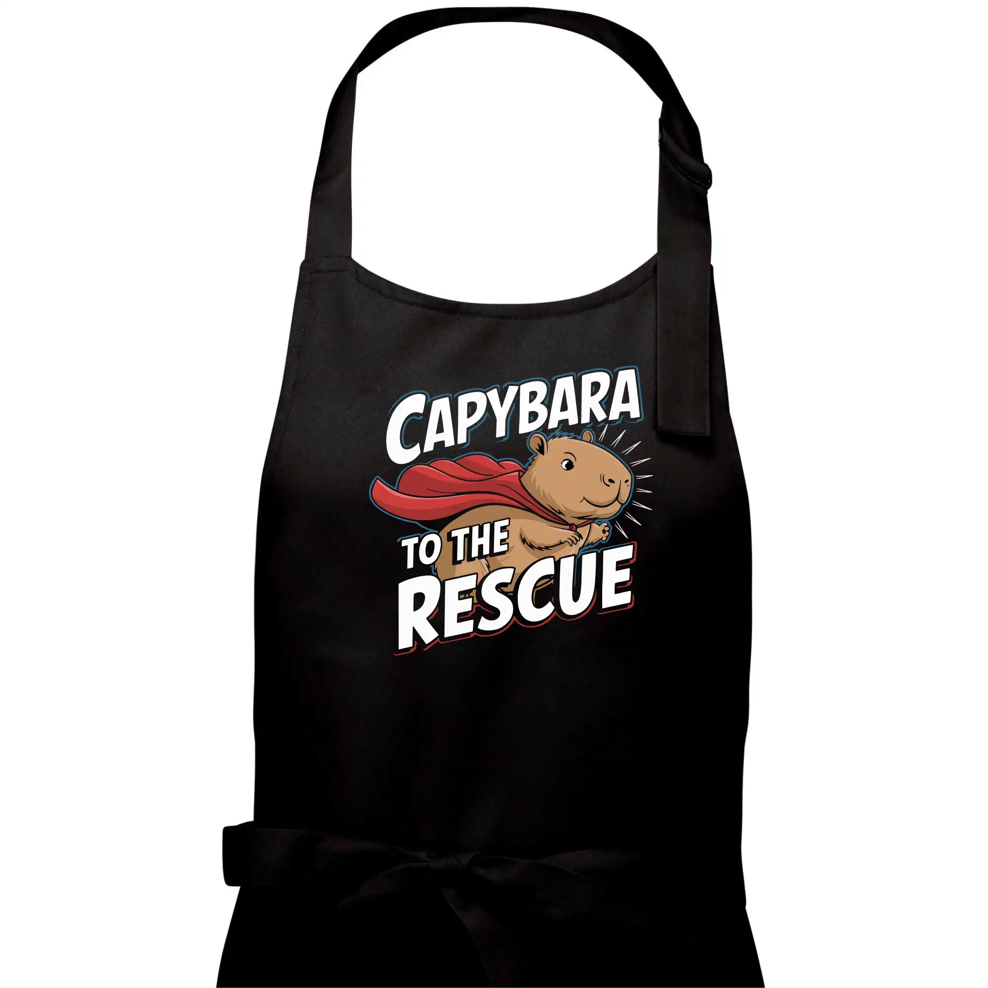 Tričká so zvieratami - Capybara to the Rescue - Dámska zástera na varenie