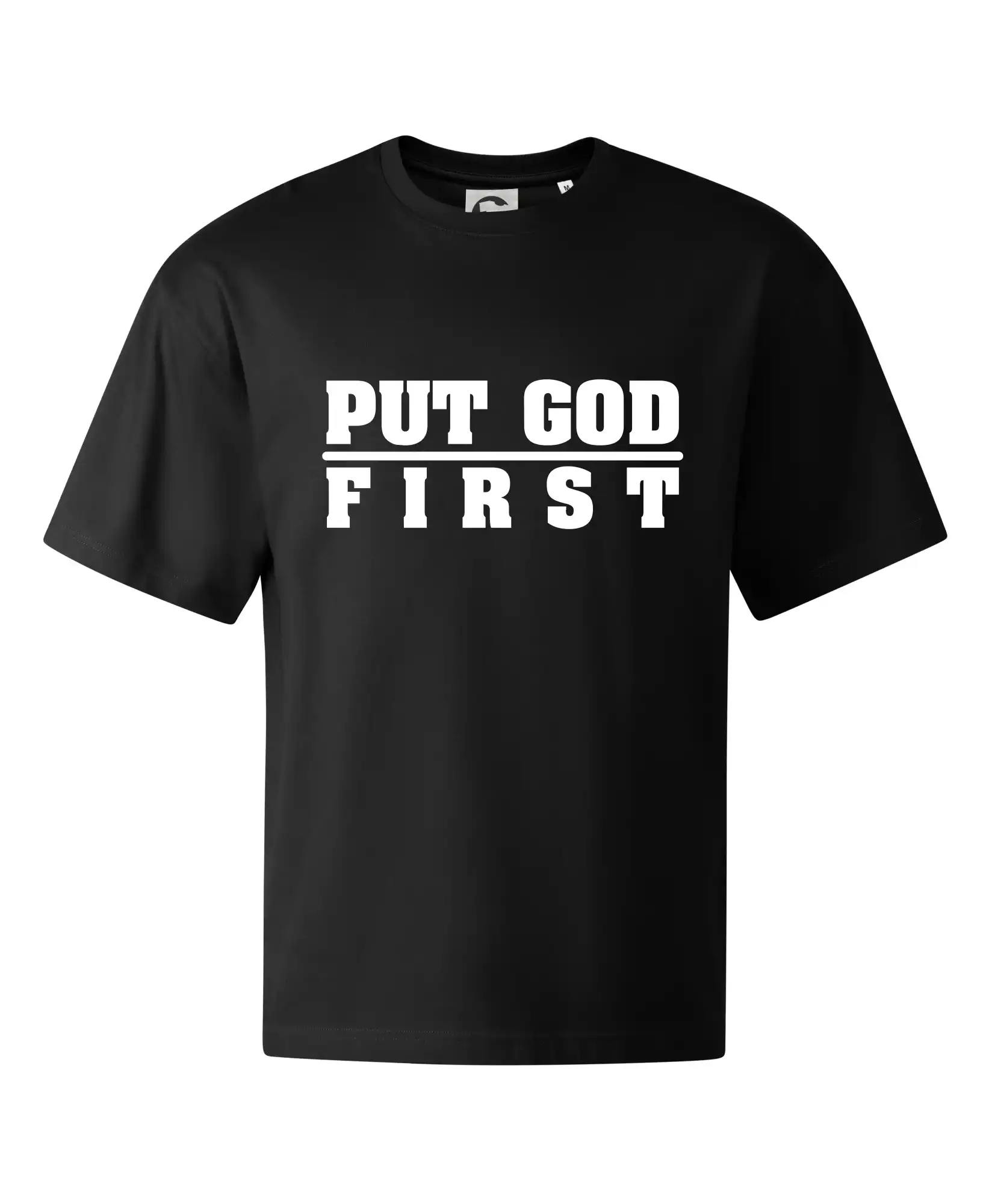 Put God first hrubý nápis