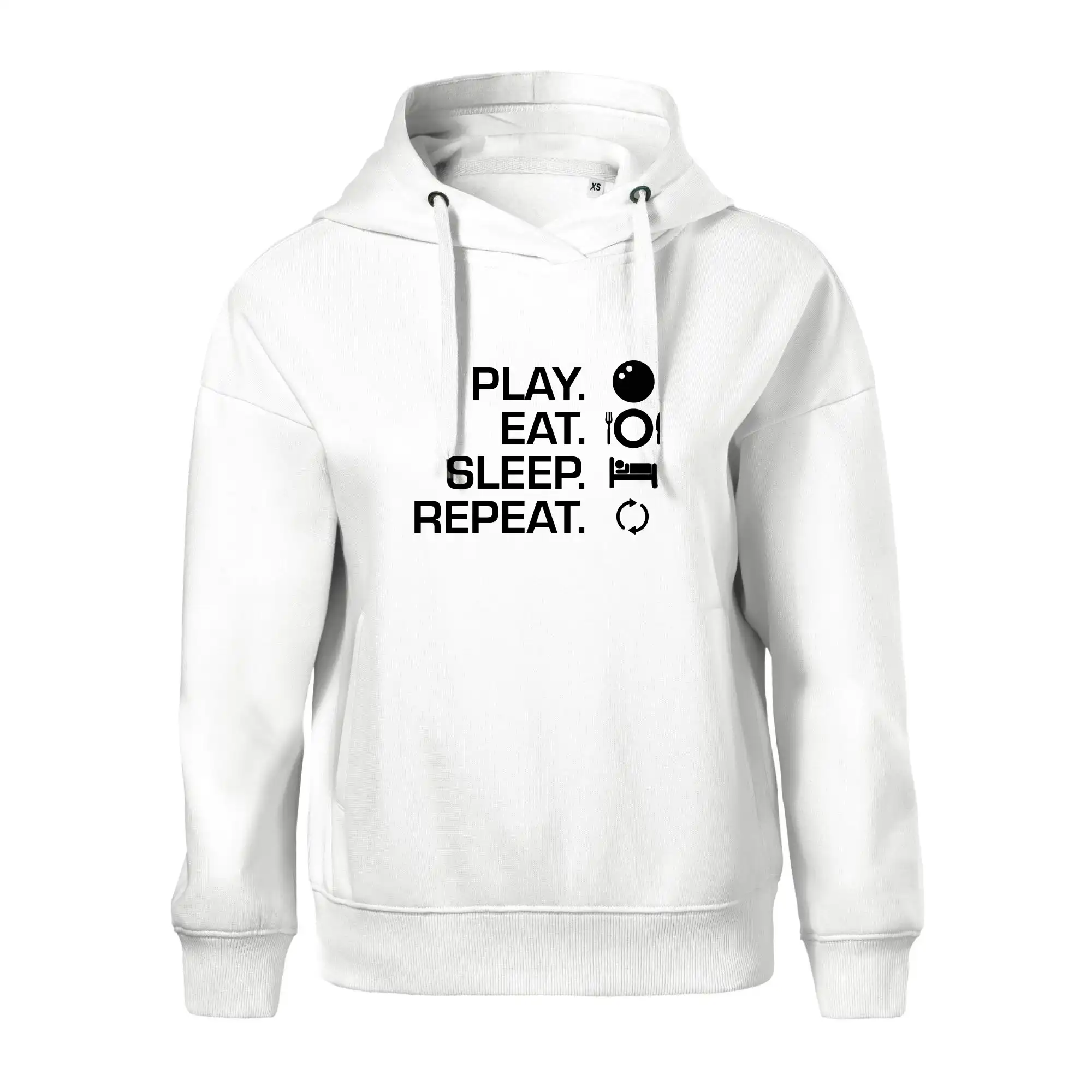 Tričká s motívom Squash - Play eat sleep squash - Oversized mikina dámská Moon - kratšia + širšia