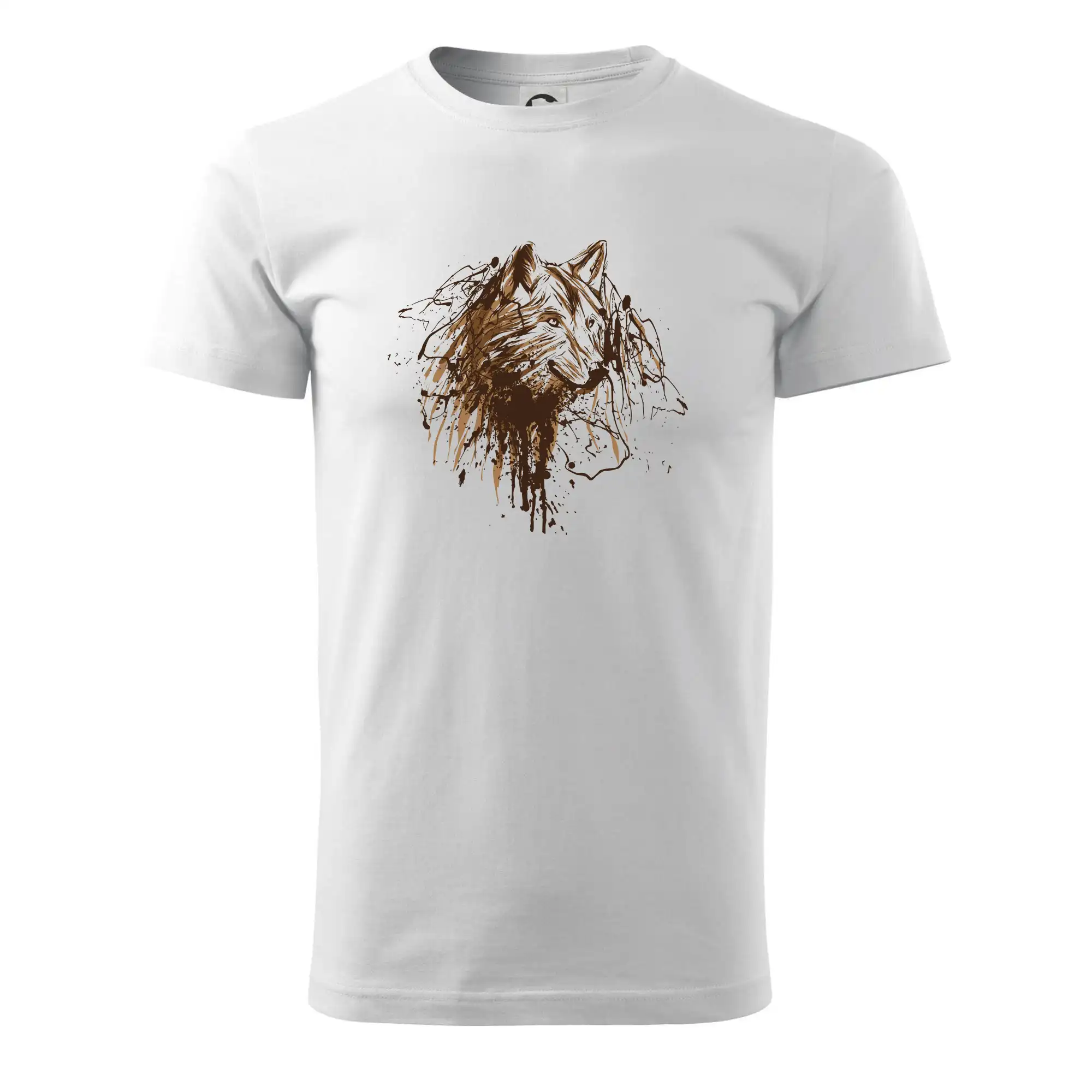 Tričká s vlkom - Vlk machuľa - Tričko extra veľké  (5-8XL)