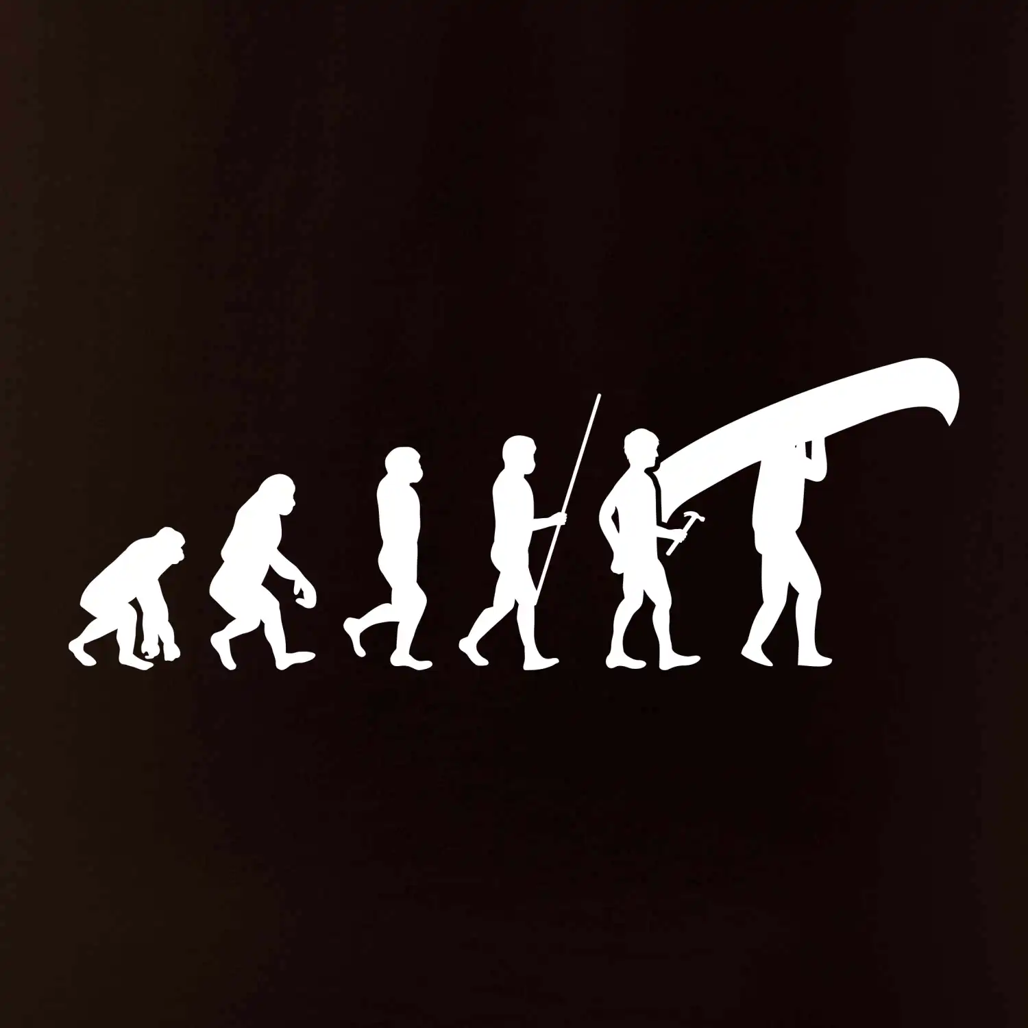 Evoluce kanoe nad hlavou