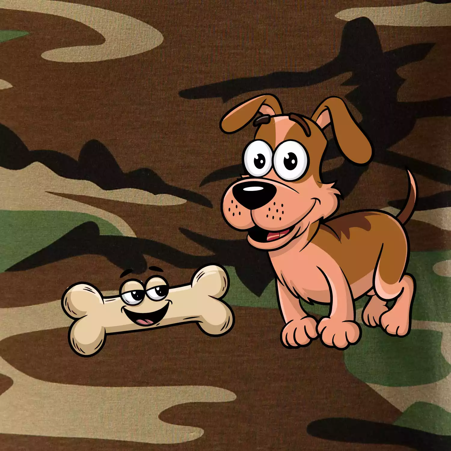 Parové triko - Pes a kost