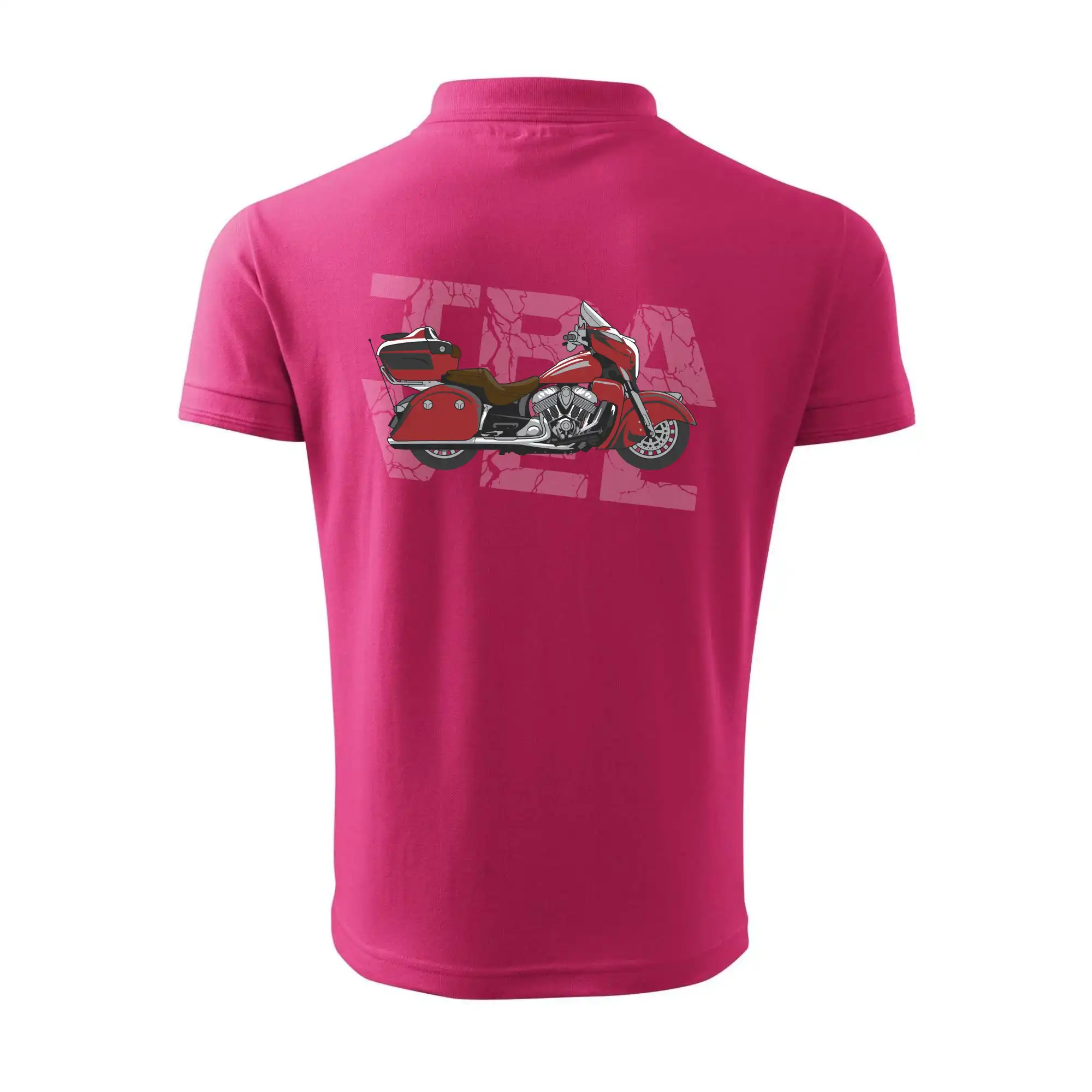 Cestovní motorka Amerika červená