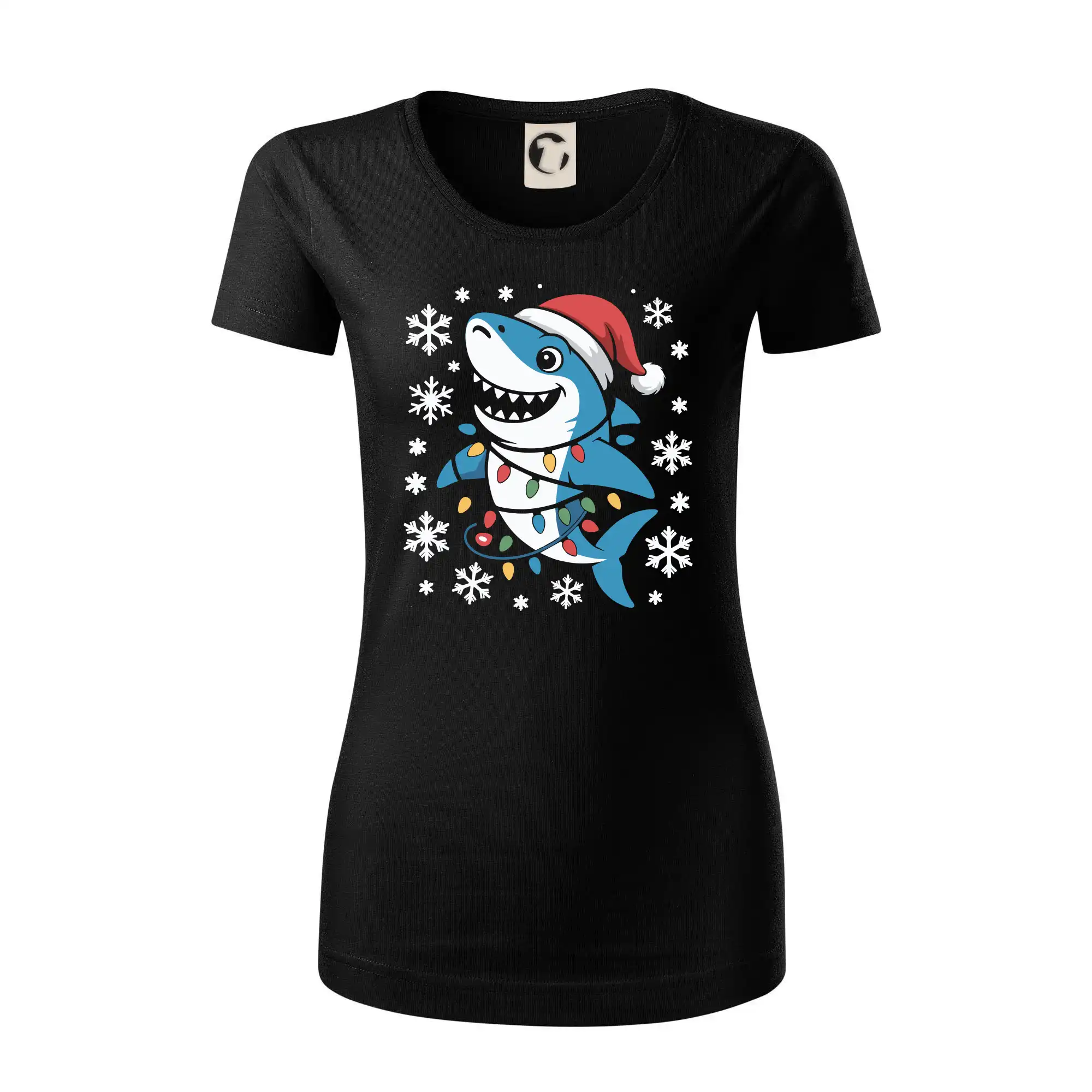 Vánoční žralok a vločky