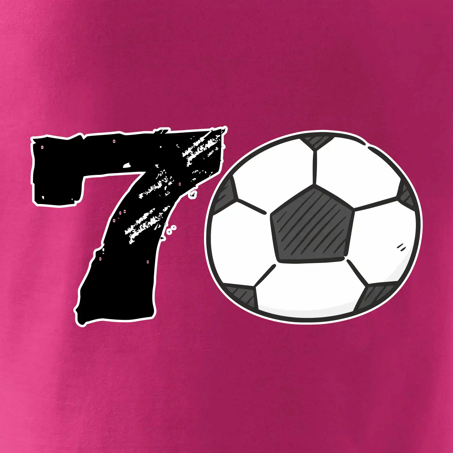 Fotbal kulaté narozeniny 70