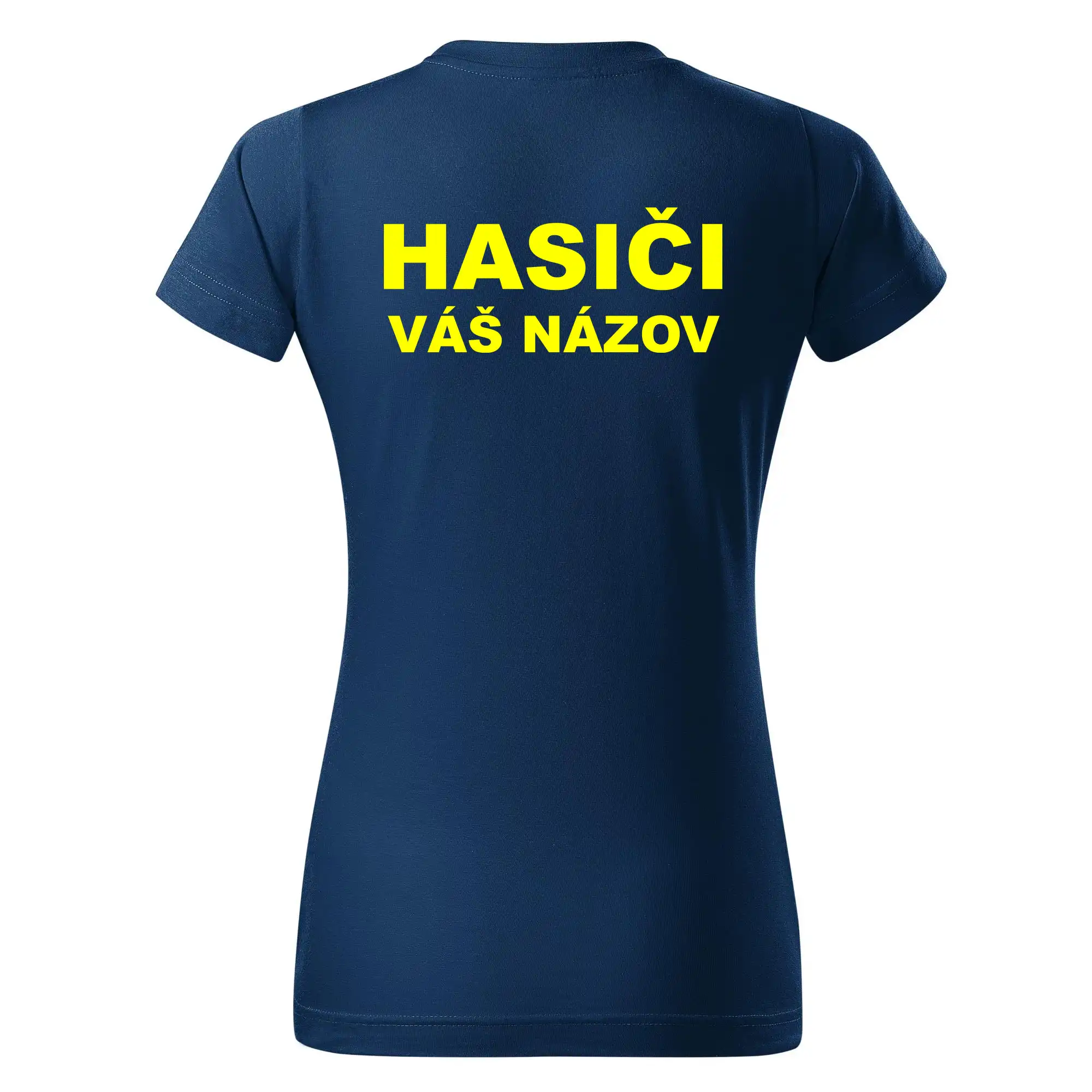 Hasiči - žltý nápis - váš názov zboru