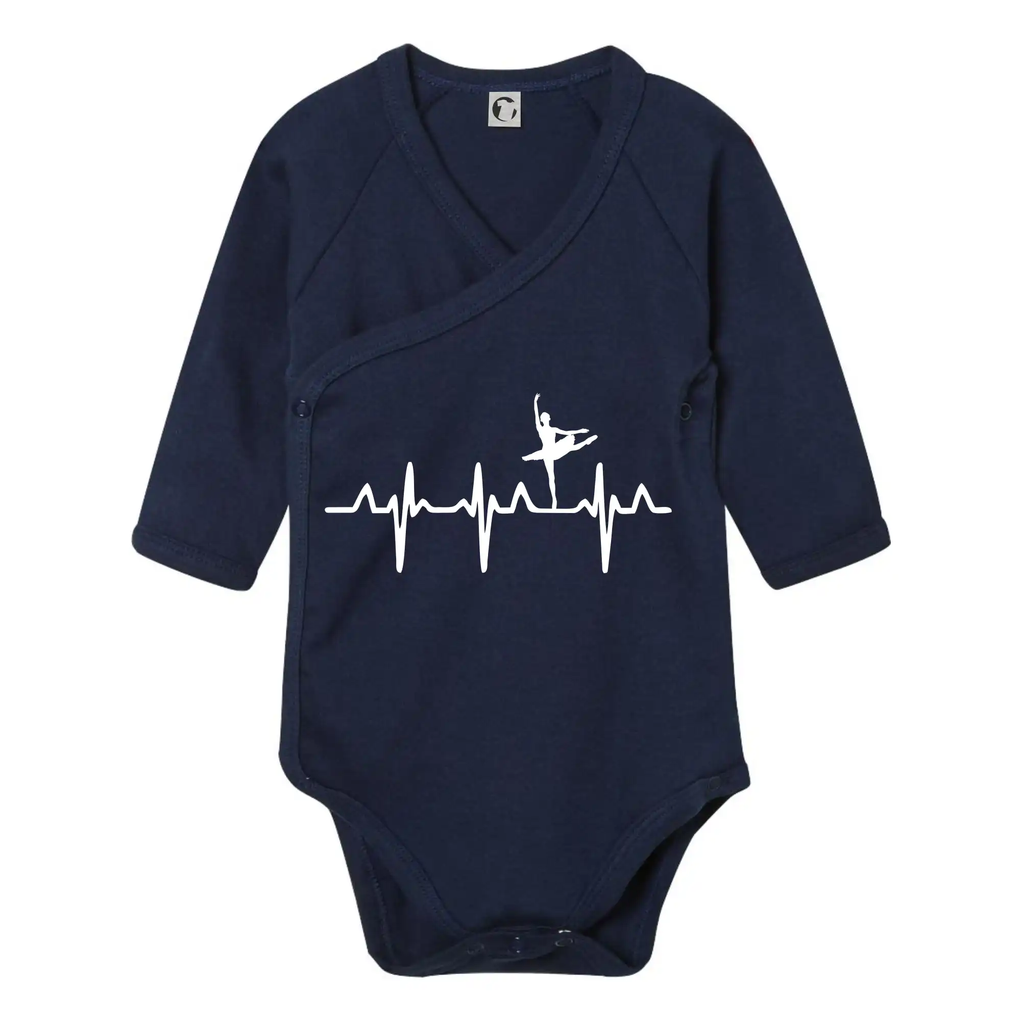 Ostatné športy - EKG balet - Body zavinovacie s dlhým rukávom