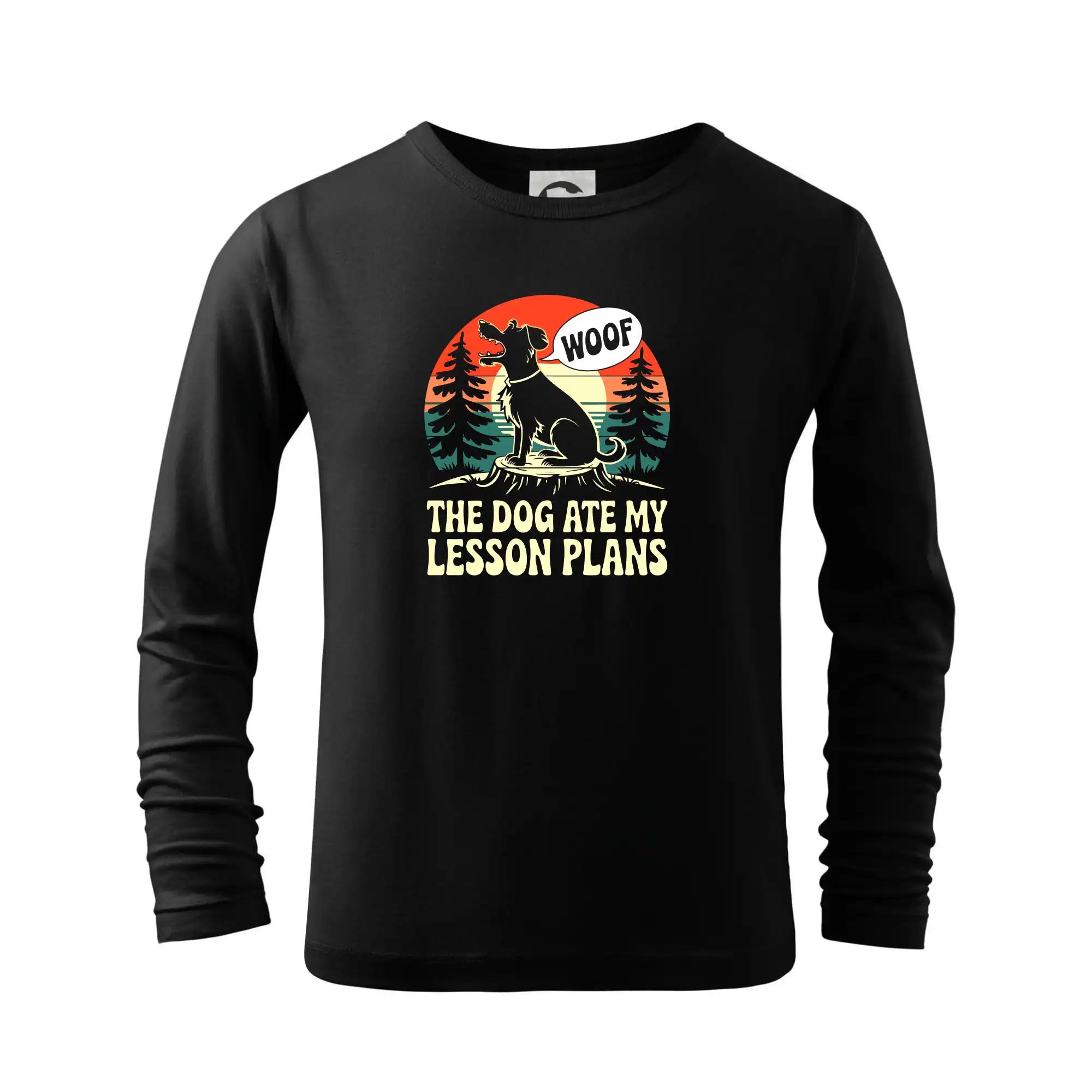 Tričká na ukončenie štúdia - The Dog Ate My Lesson Plans - Tričko detské Long Sleeve