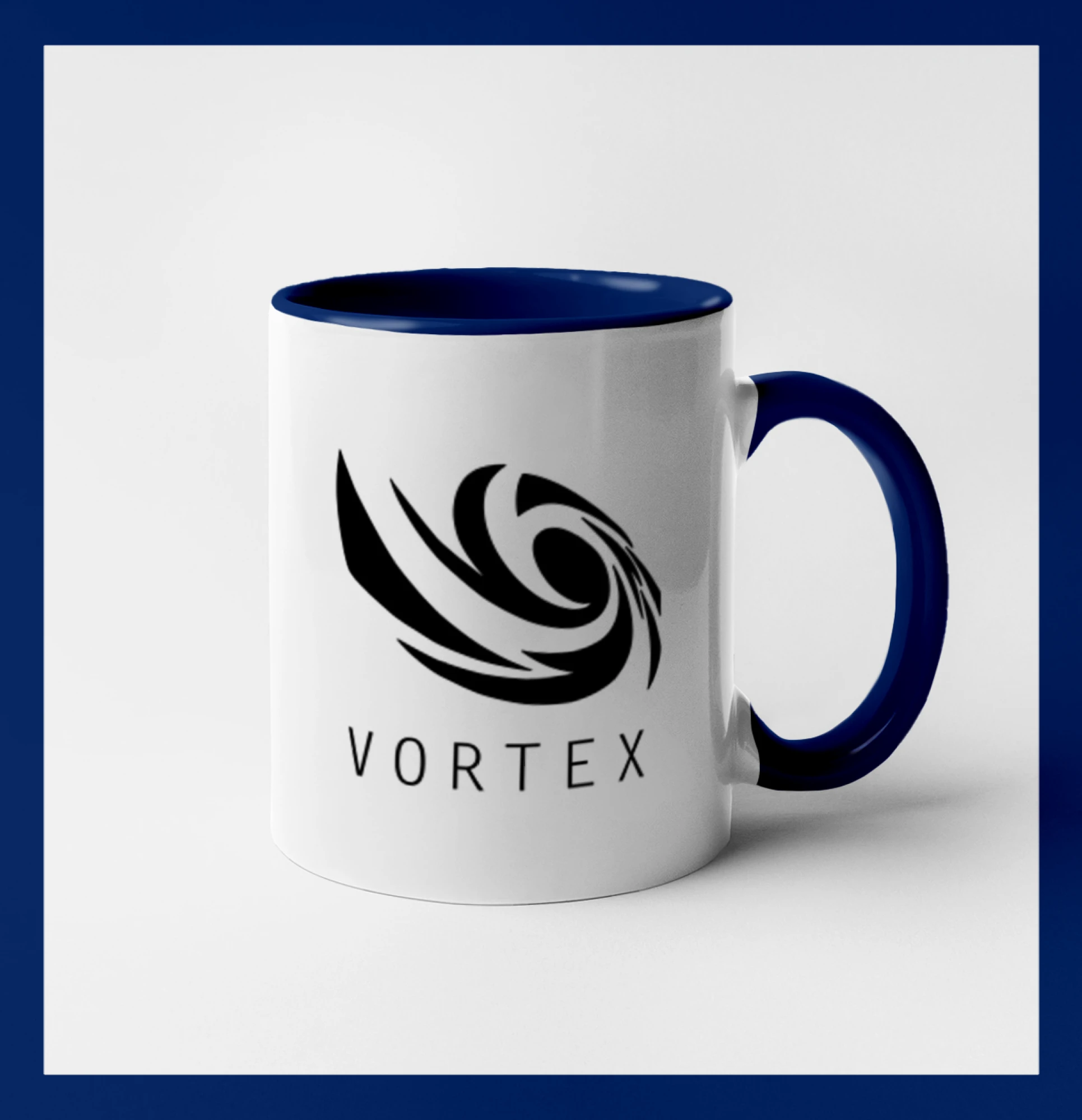 Tričká, mikiny a šiltovky pre Youtubery - Vortex logo jednofarebné - Hrnček 