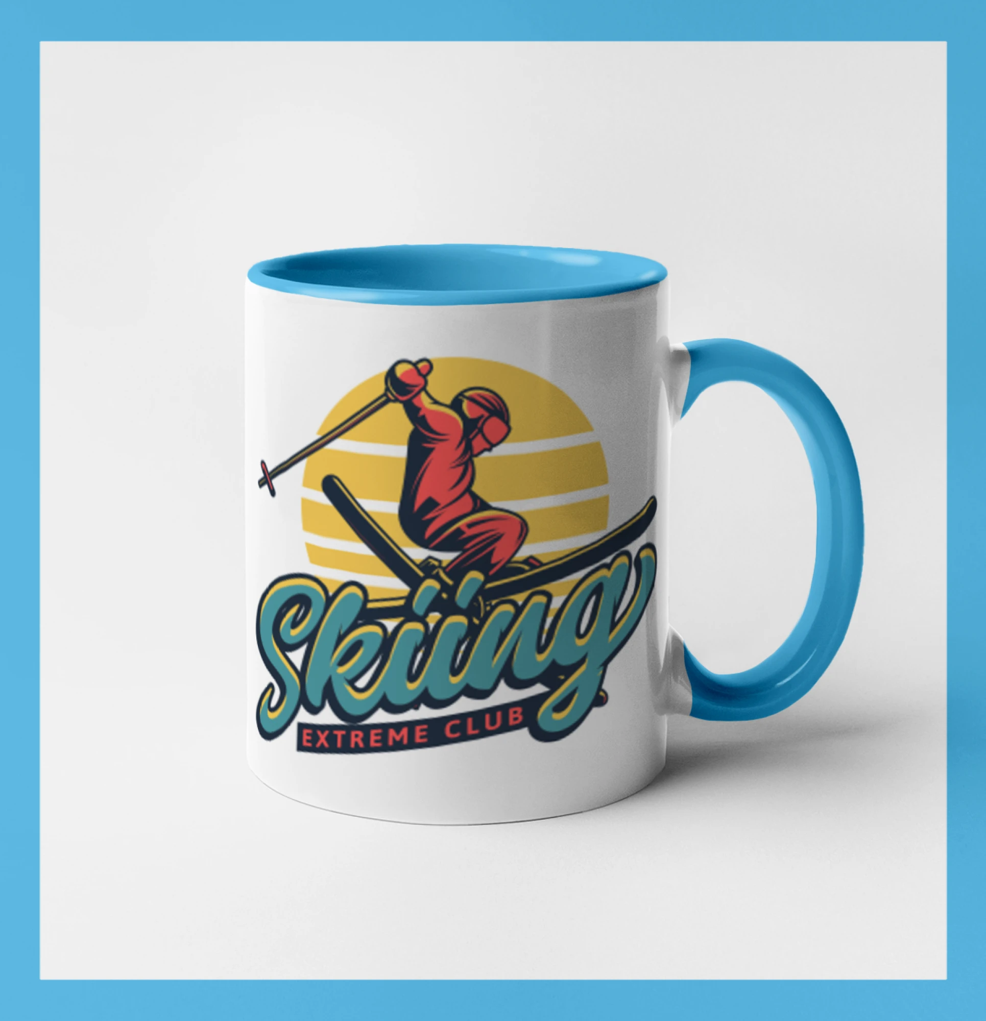 Skiing winter extreme cup