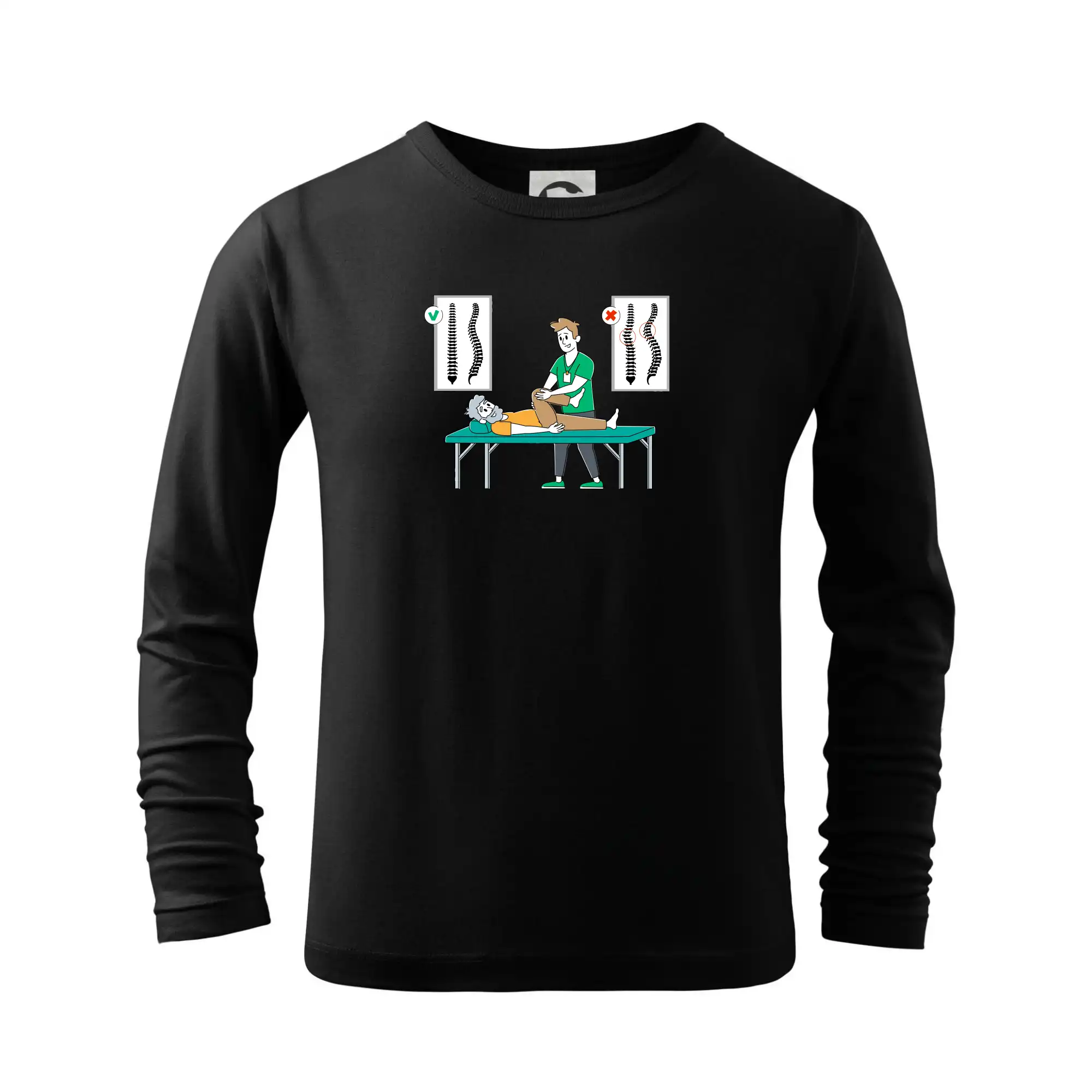 Fyziologické zakrivenie chrbtice - Tričko detské Long Sleeve