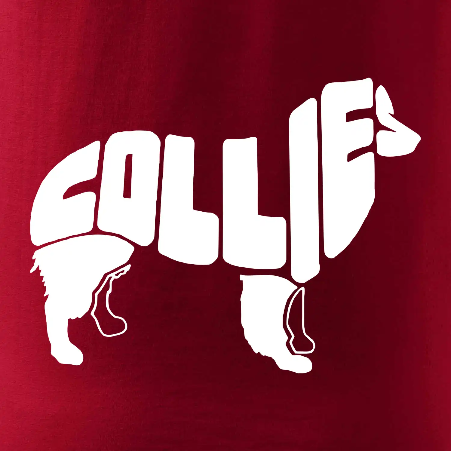 Border kolie písmo v těle