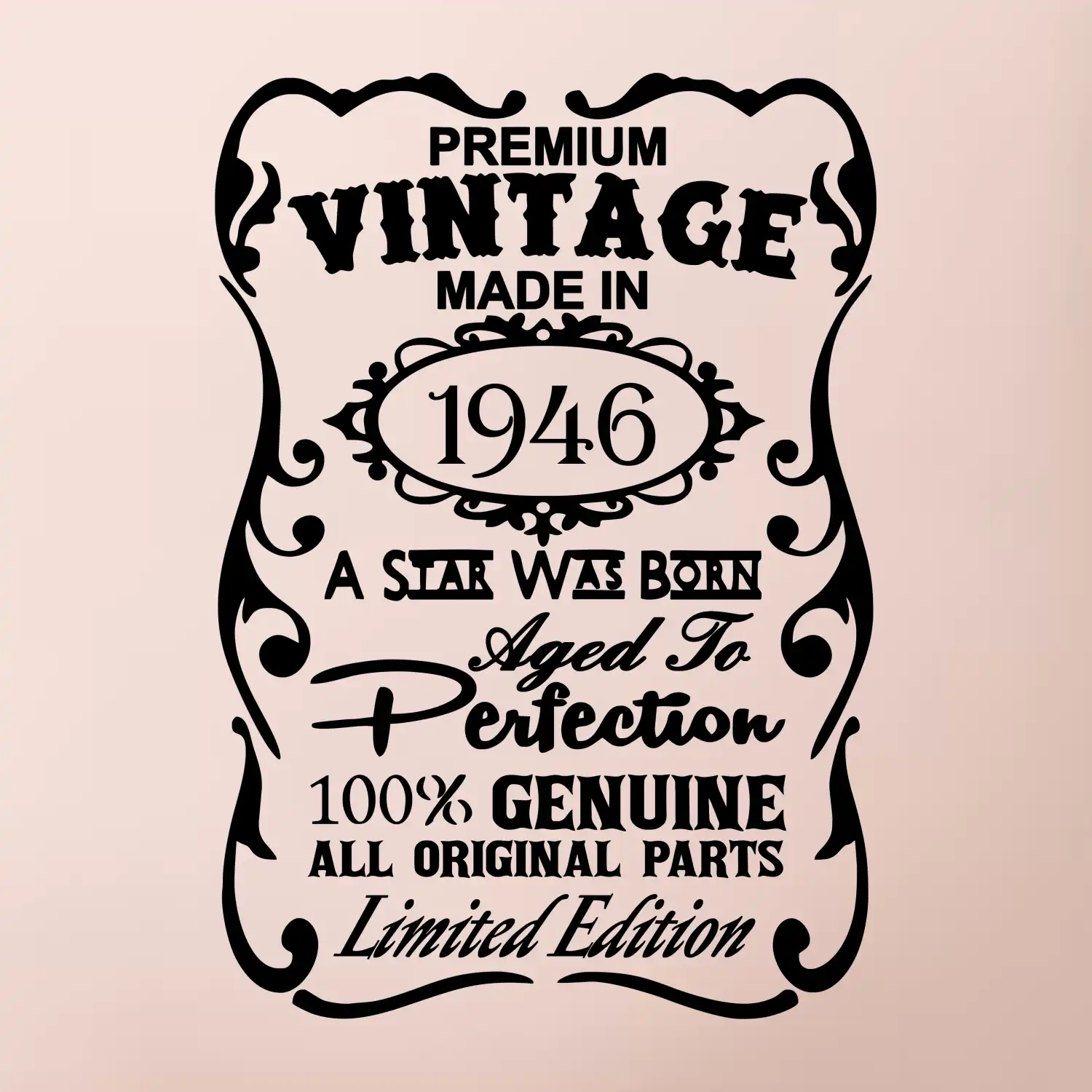 Vintage Etiketa - 1946