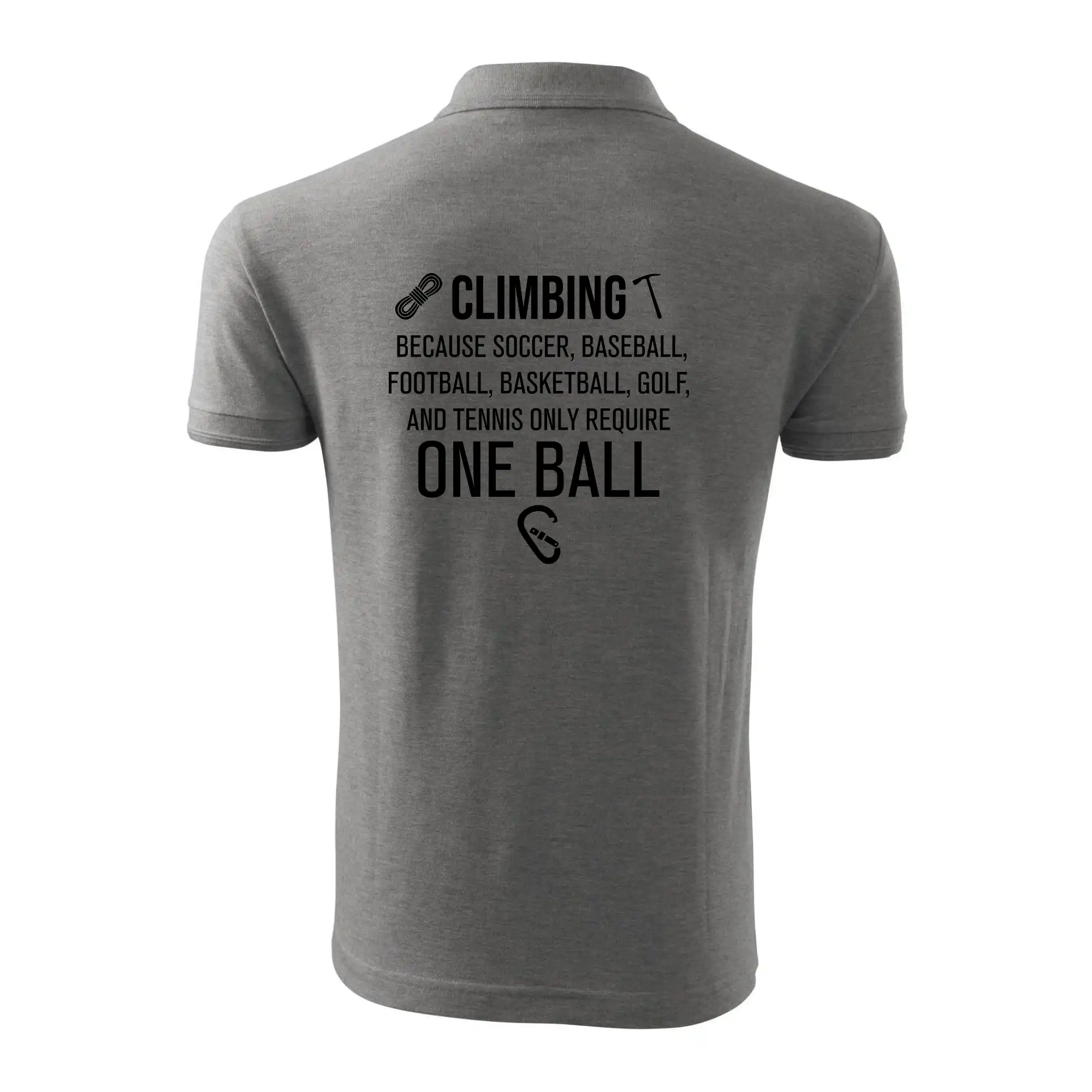 Climbing beacause one ball