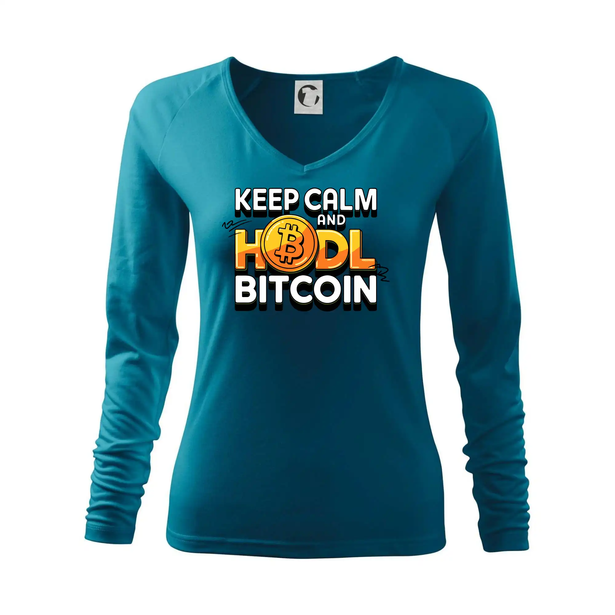 3D nápis Keep Calm and HODL Bitcoin
