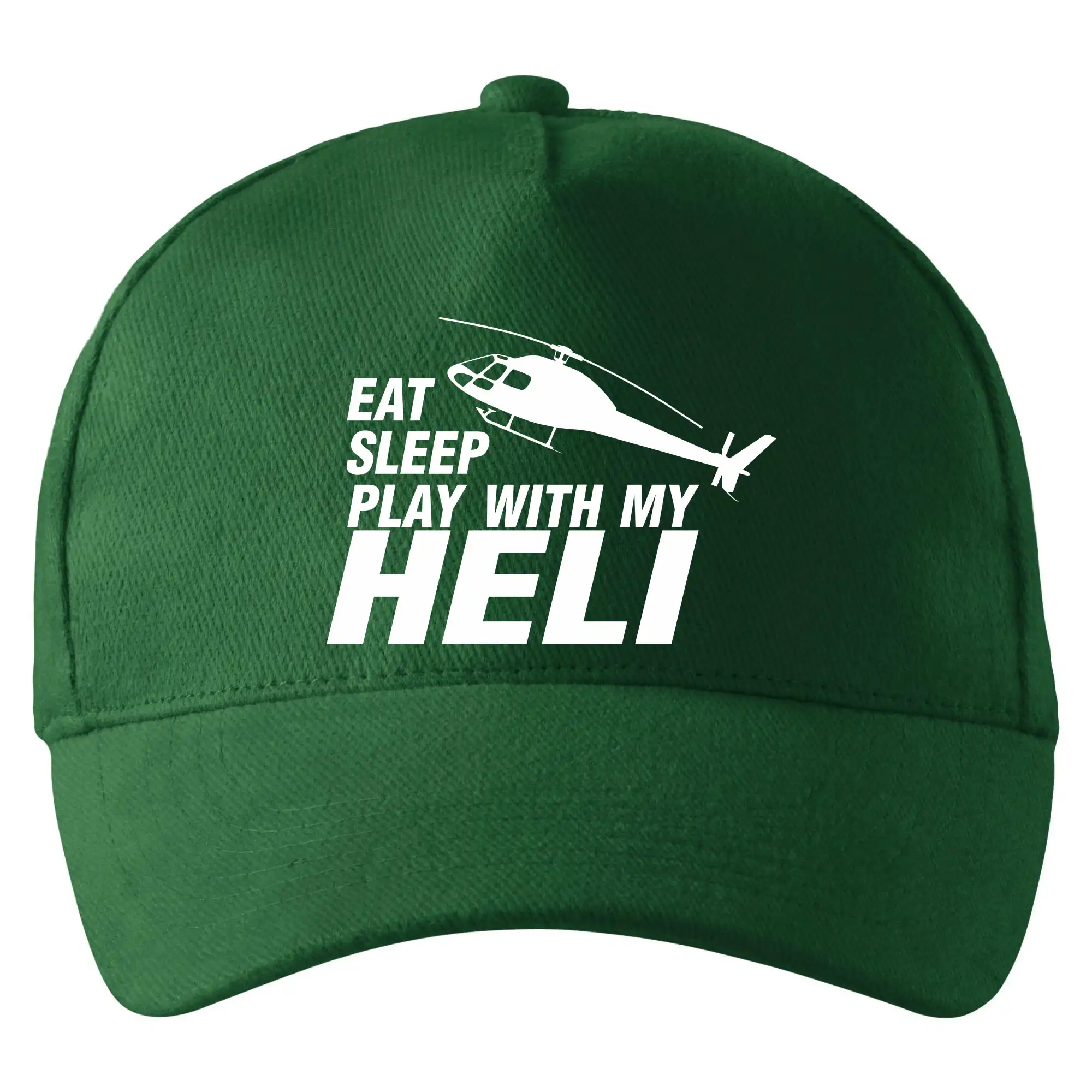 Tričká pre modelára - Eat Sleep Play With My Heli - Šiltovka so zahnutým šiltom a mosaznou sponou
