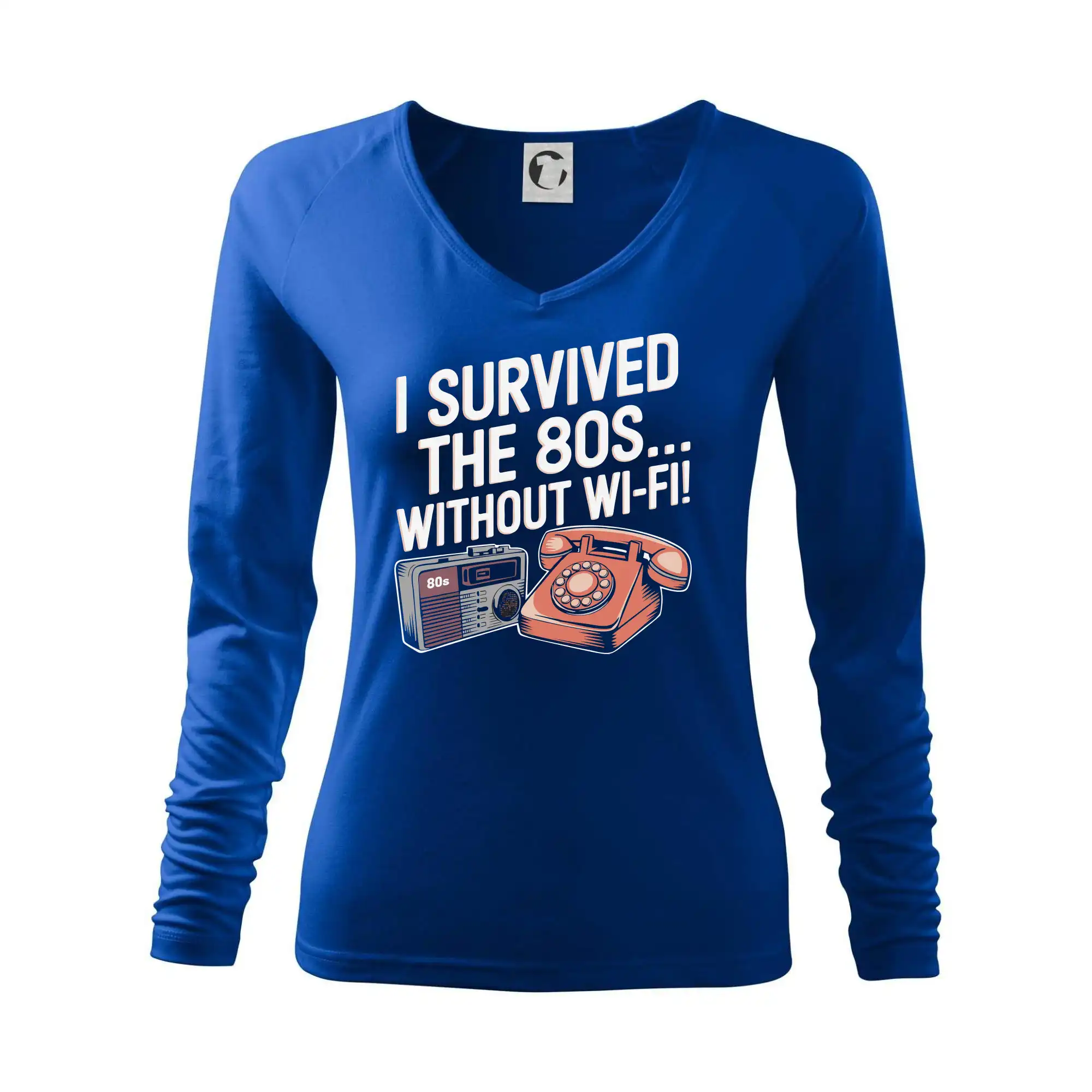 I survived the 80s without WI-FI - Tričko dámske Elegance