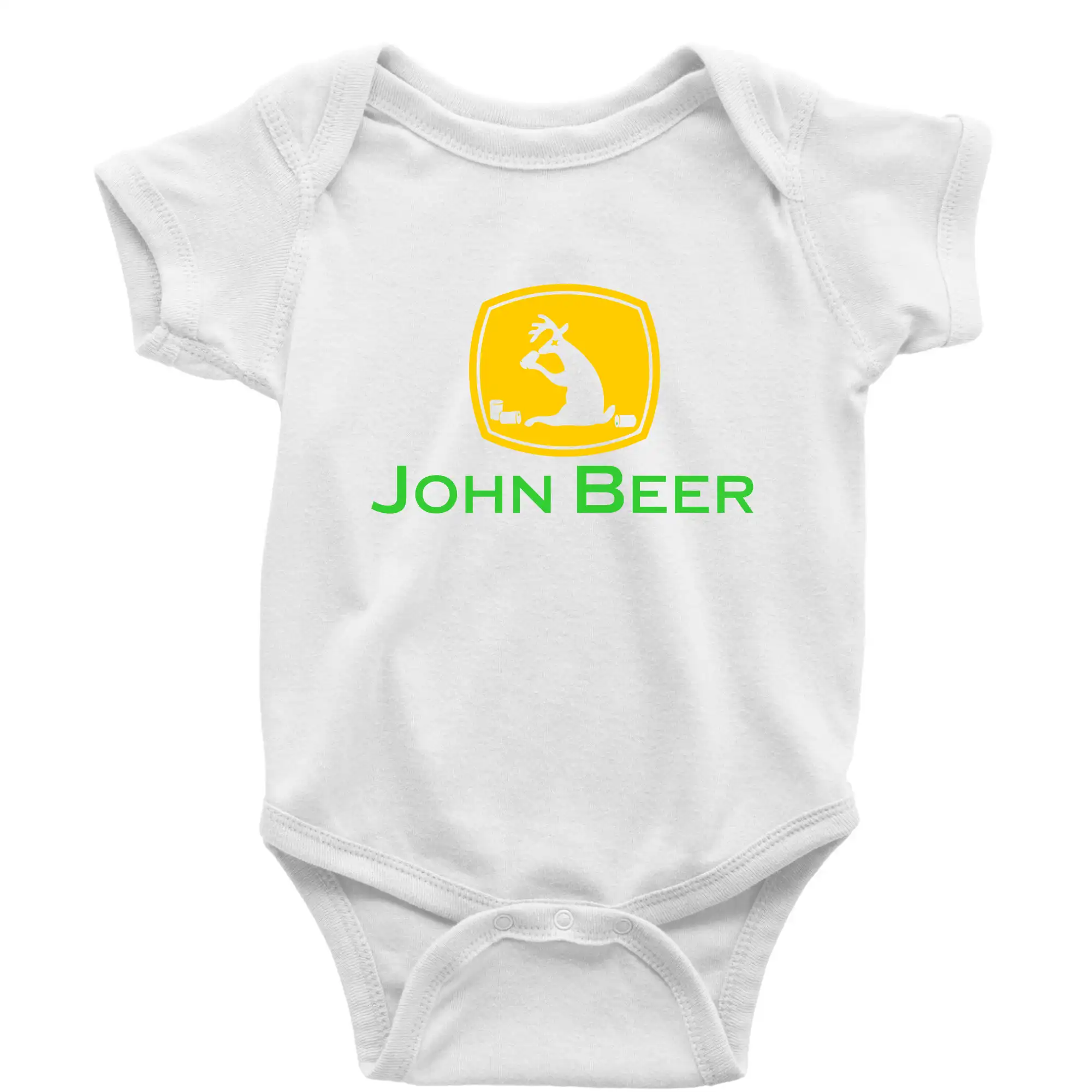 John Beer jeleň s pivom - Body dojčenské s krátkym rukávom