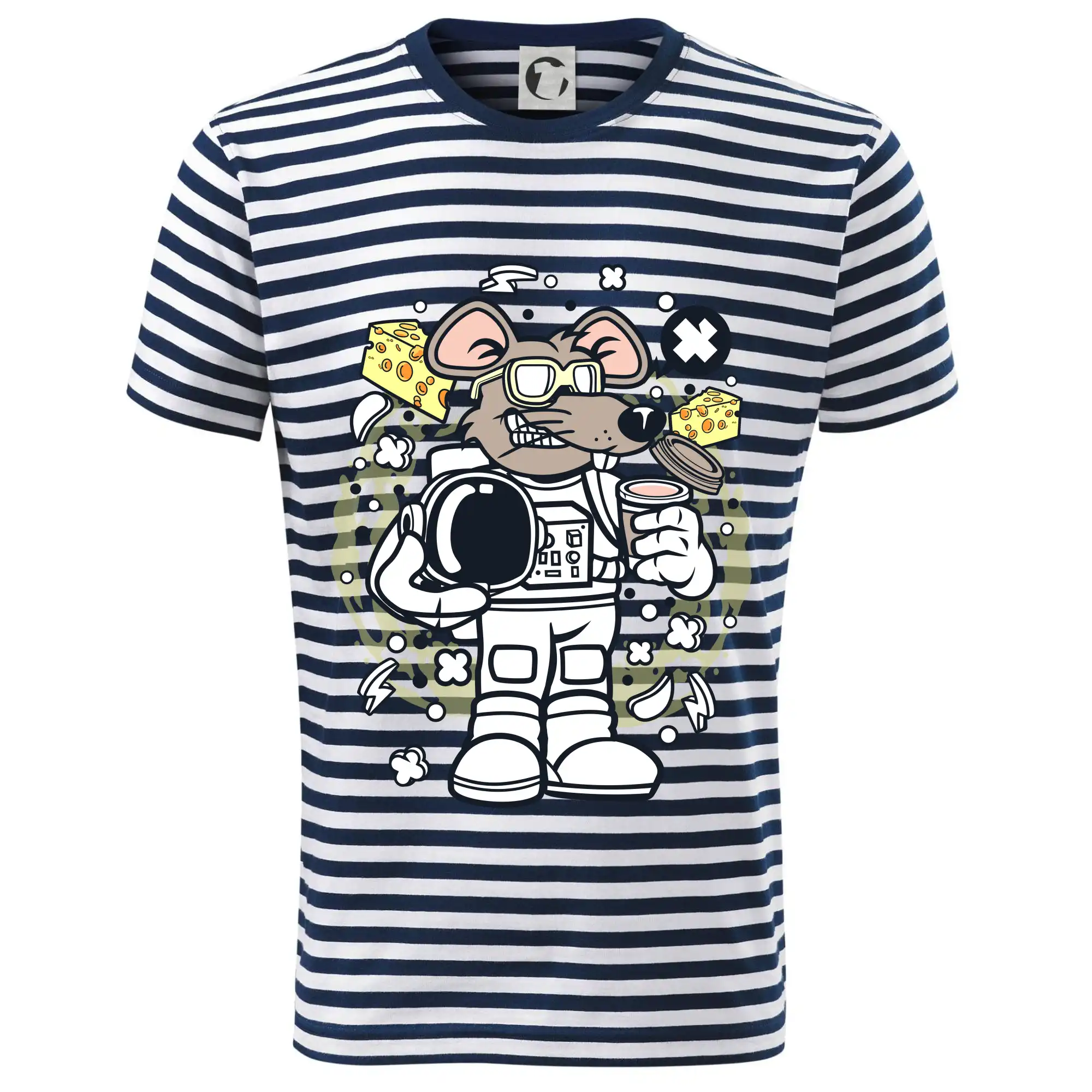 Vesmirne tričká - Myš kozmonaut komiks - Dětské triko na vodu