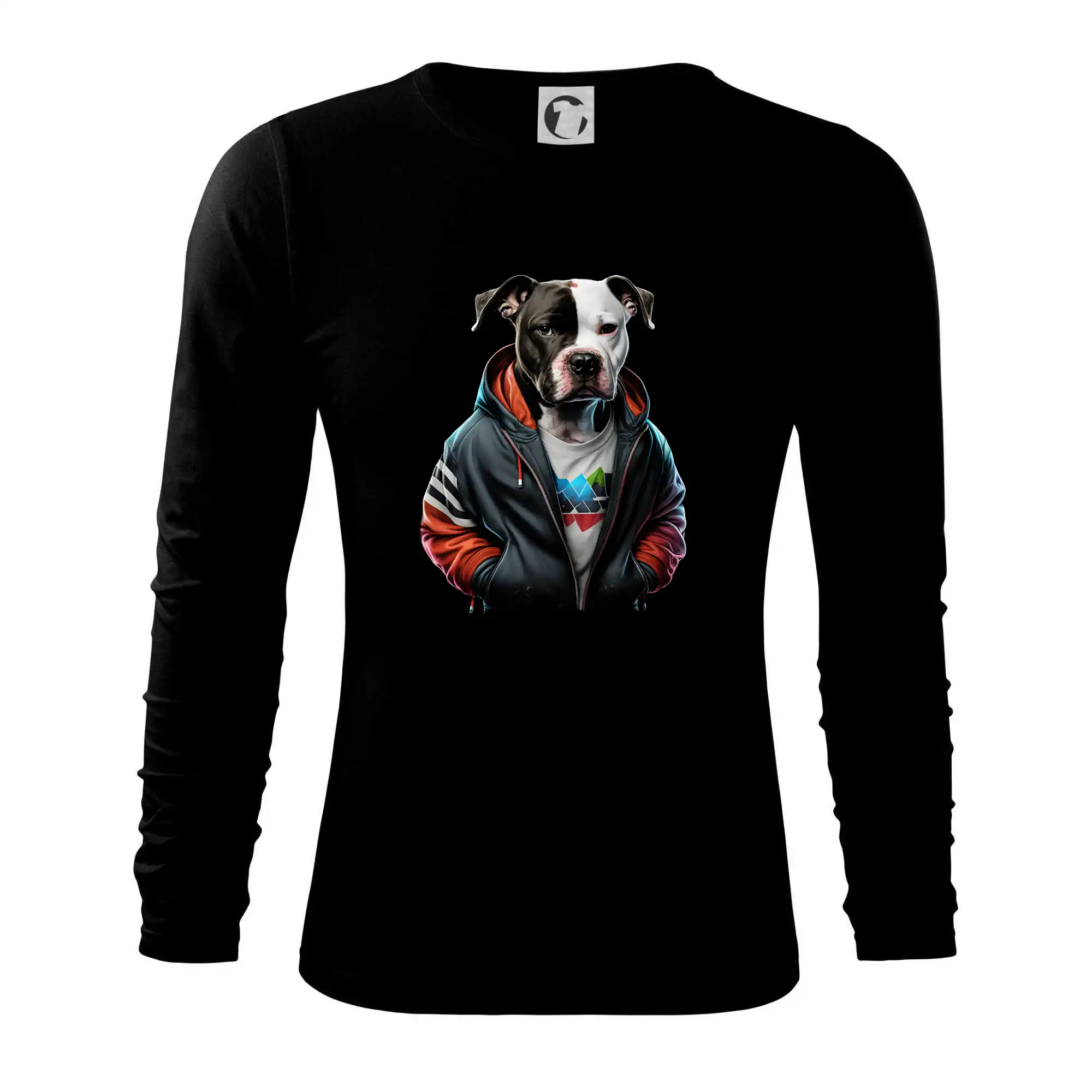 Ostatné psie plemená - Staford v mikině - Tričko s dlhým rukávom FIT-T long sleeve