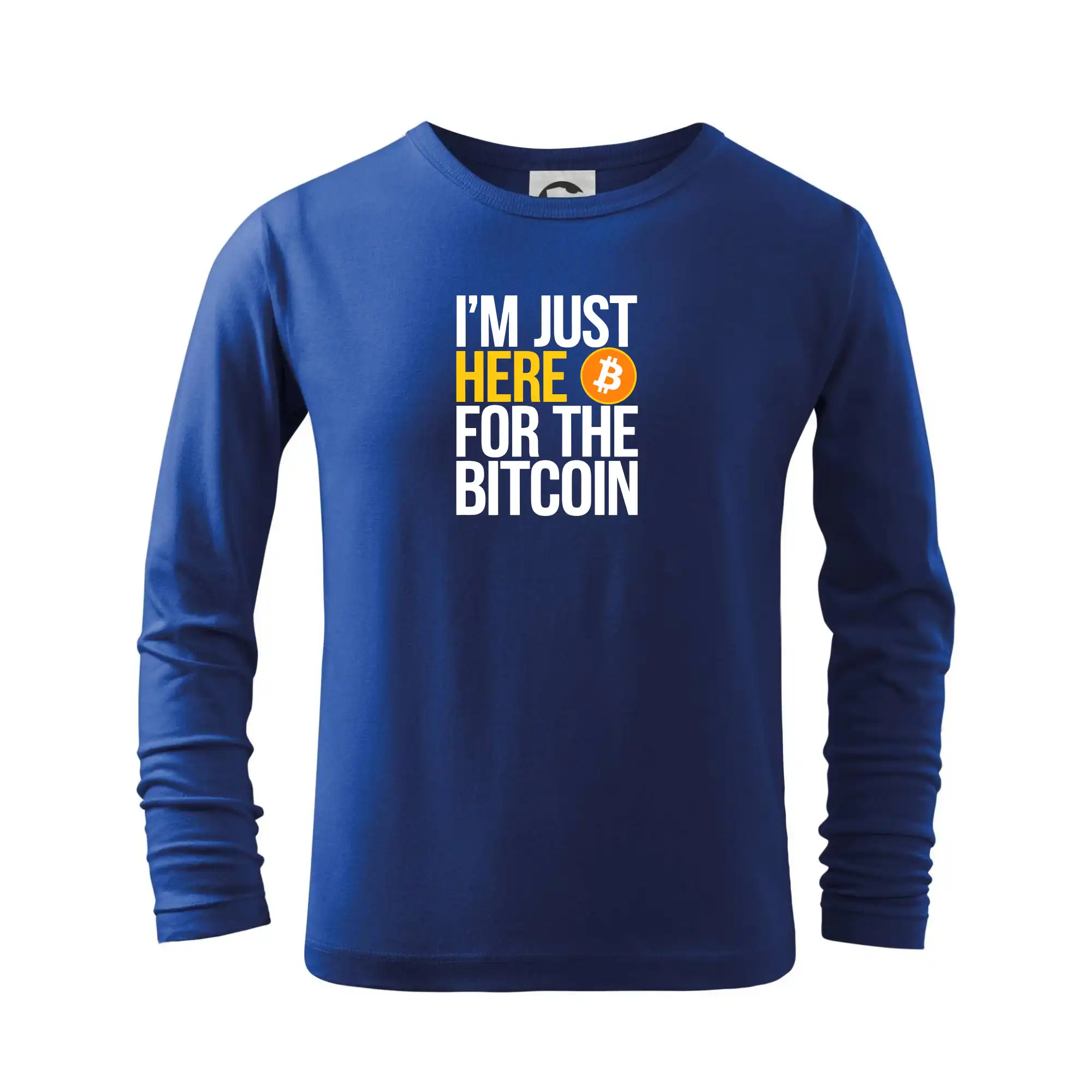 I'm just here for the Bitcoin - Tričko detské Long Sleeve