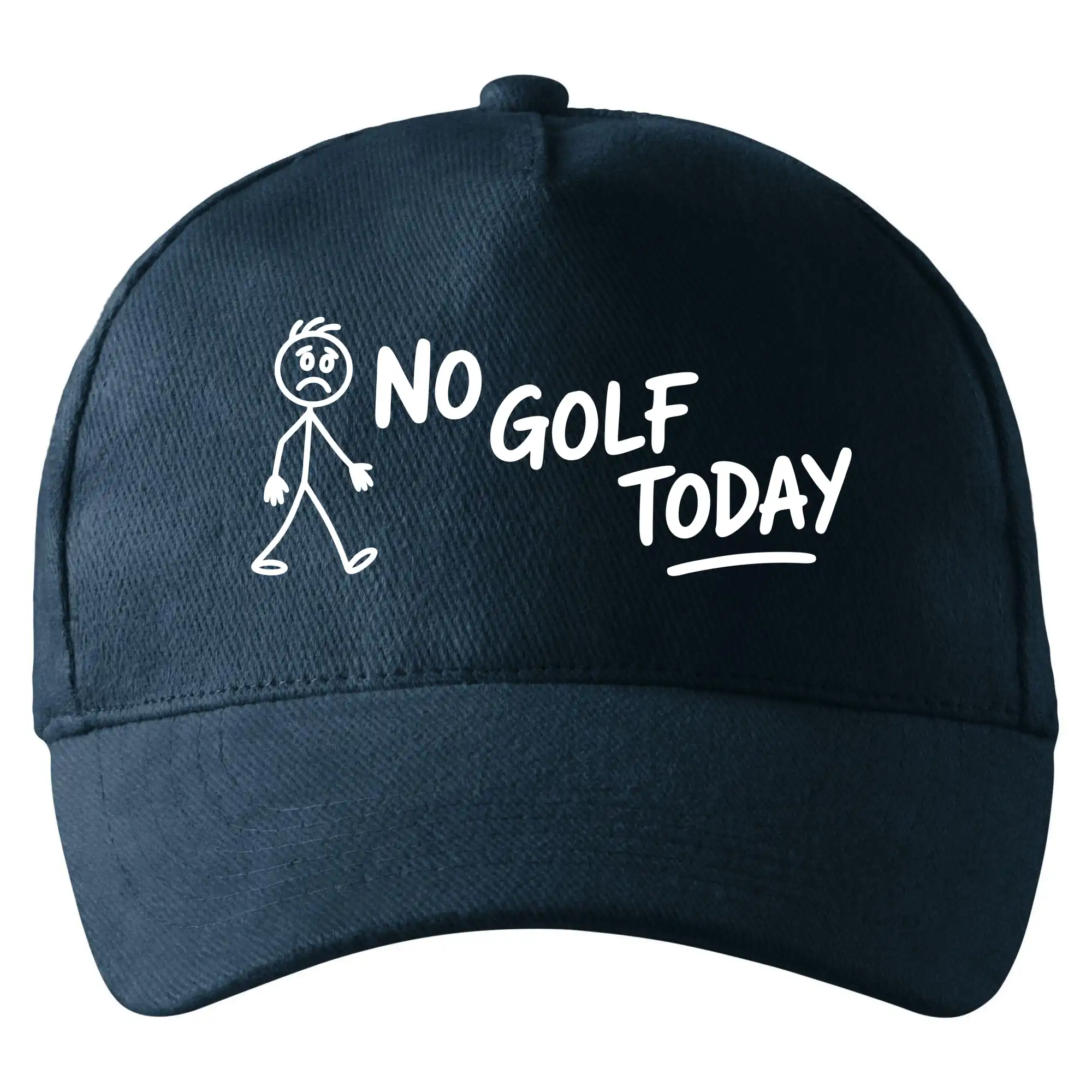 Tričká na golf - No Golf Today - Šiltovka so zahnutým šiltom a mosaznou sponou