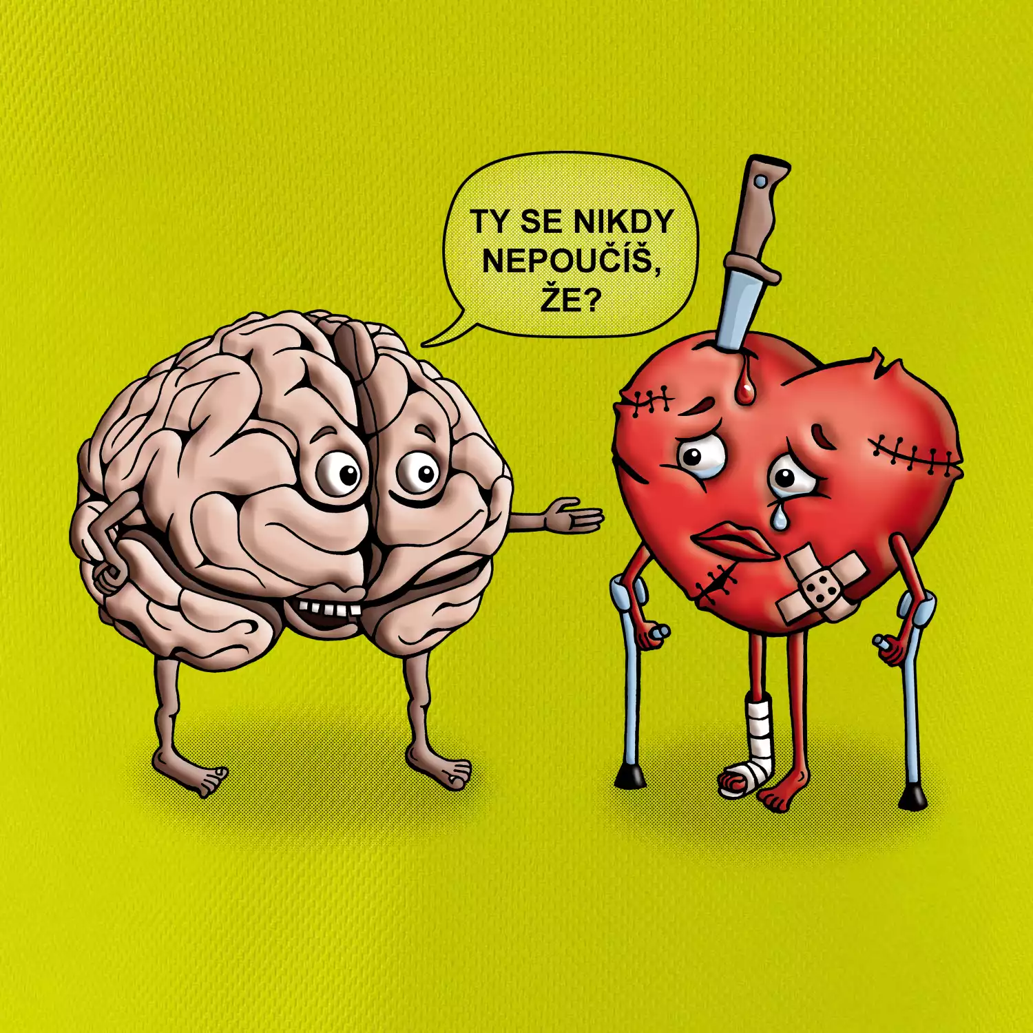 Mozek a srdce - poučení (Hana-creative)