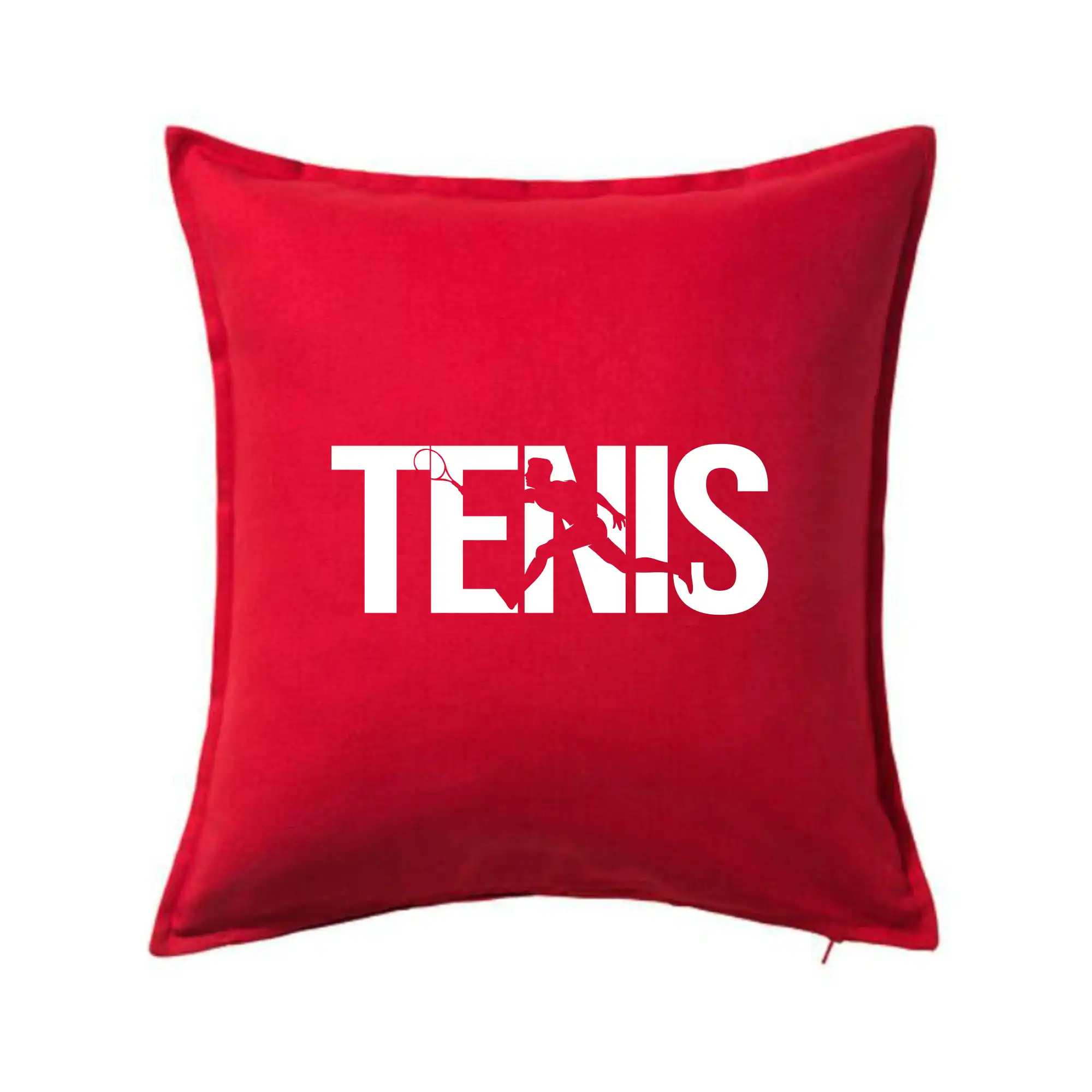 Tričká na tenis - Tenis nápis silueta - Vankúš 50x50
