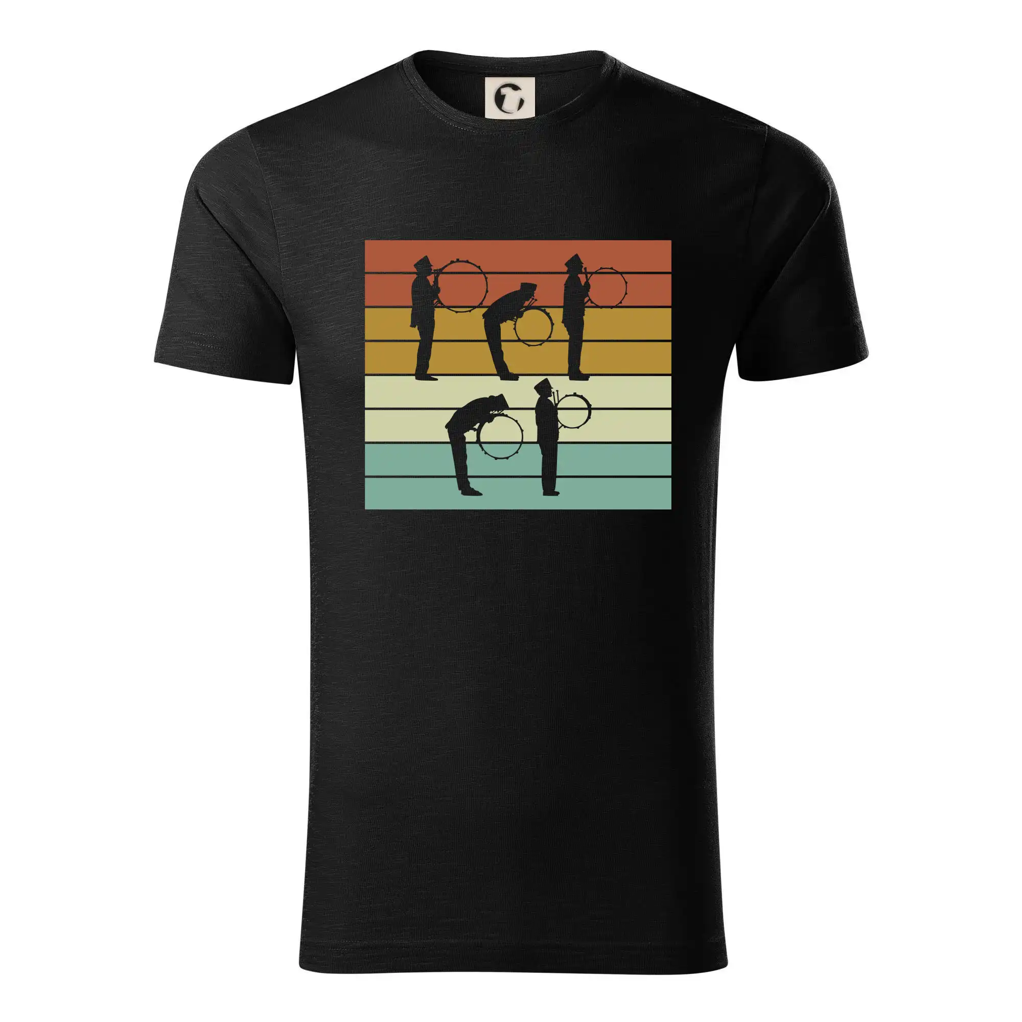 Vintage bubeník pochod - Tričko z organickej bavlny