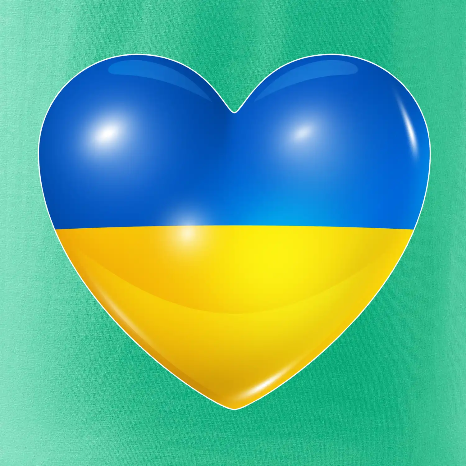 Ukrajina srdce vlajka