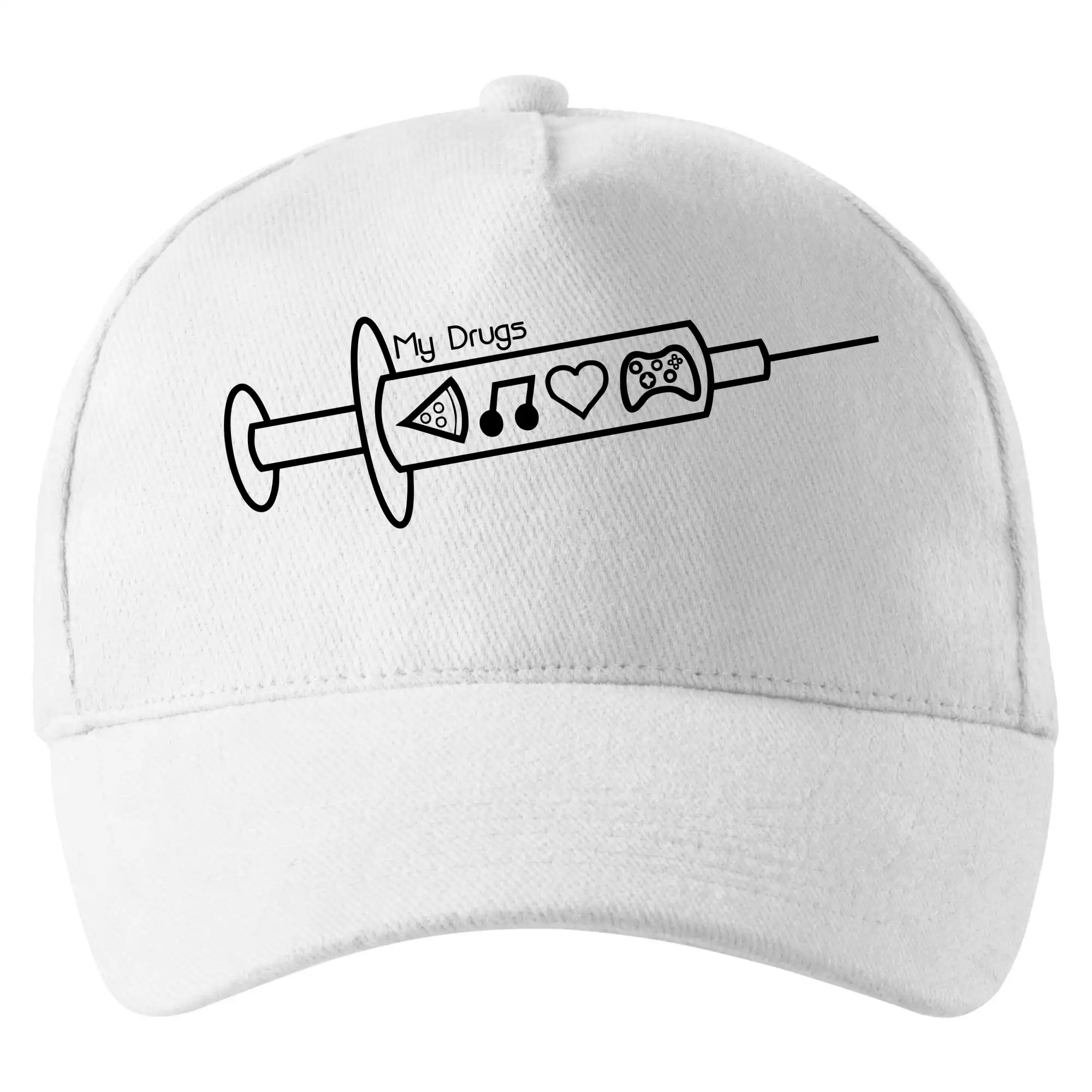 My Drugs - jedlo hudba - Šiltovka so zahnutým šiltom a mosaznou sponou