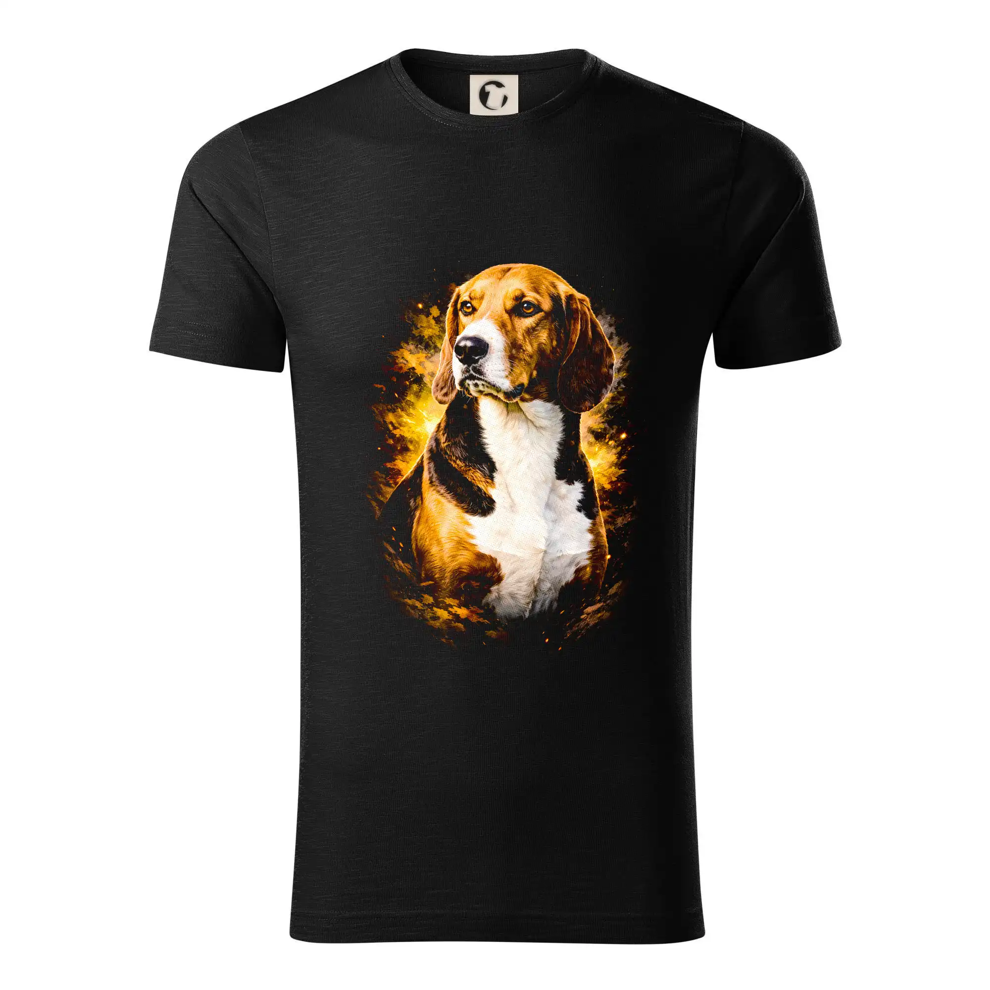 Bígl na tričku - Obrázok poltón Bígl - Tričko z organickej bavlny