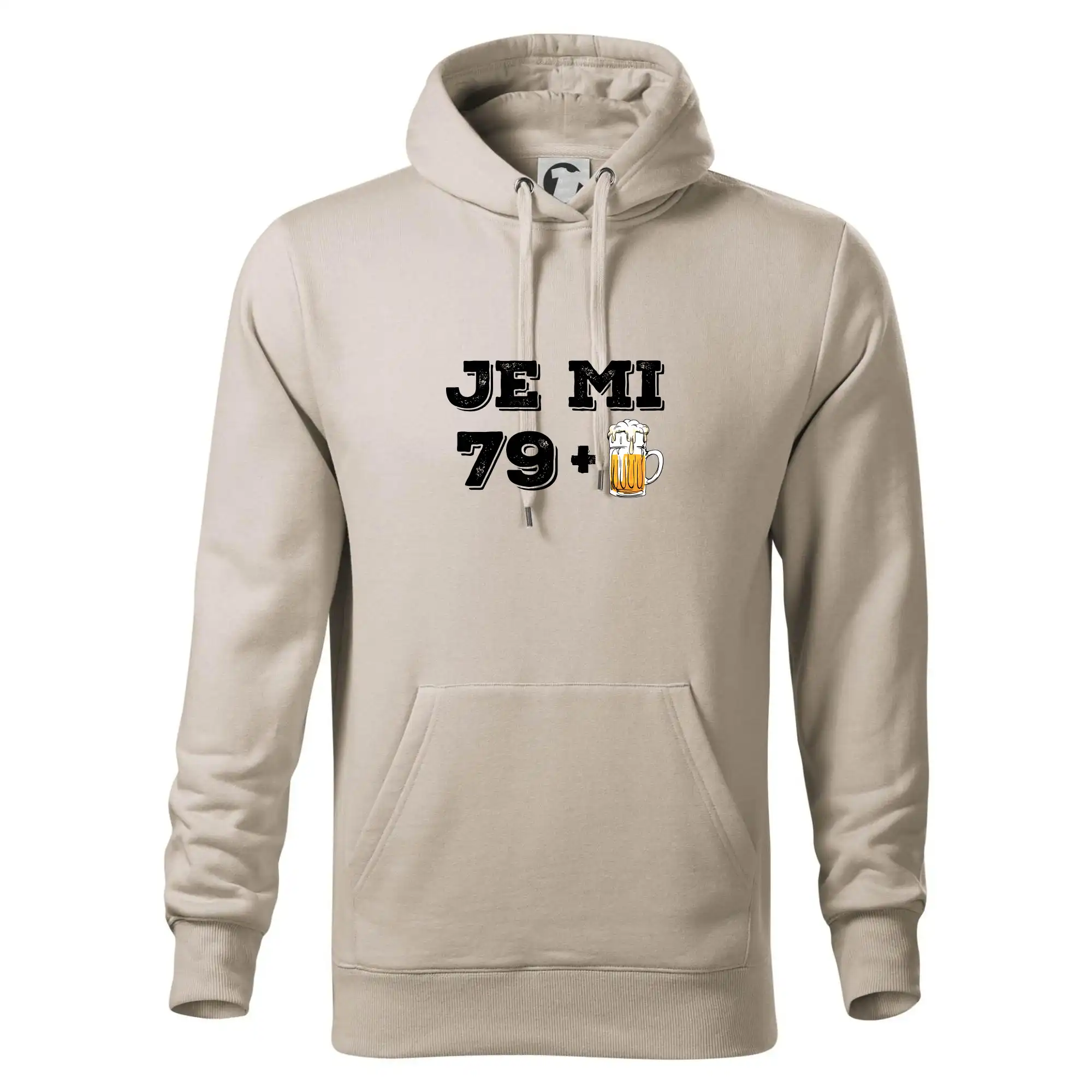 Tričko k osemdesiatinám - Je mi 80 pivo - Mikina pánska Cape s kapucňou