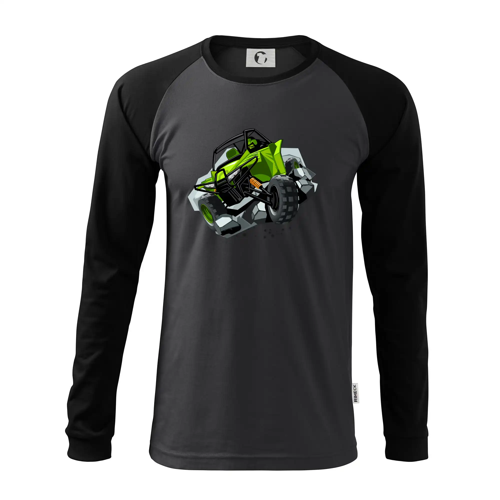 Tričko bugina - ATV bugina zelená - Pánske tričko s dlhým rukávom LS130